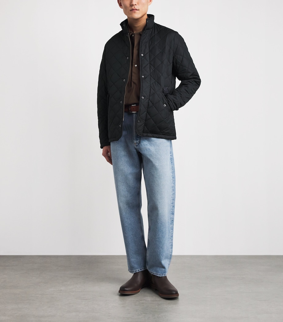 Barbour Mens Chelsea Sportsquilt Jacket Navy Image 2