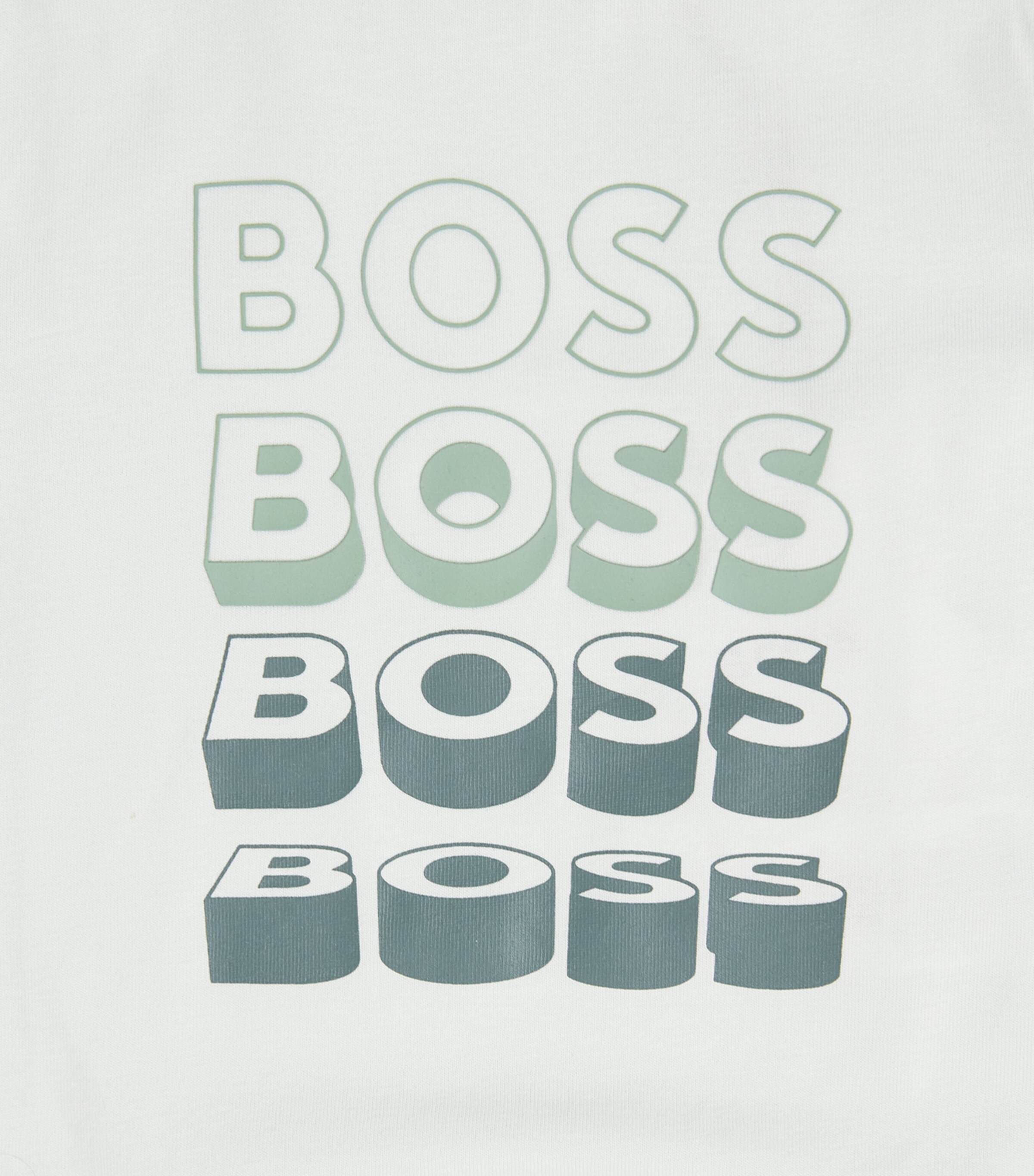 BOSS Kidswear Cotton Logo T-Shirt (3-36 Months) Green Image 3