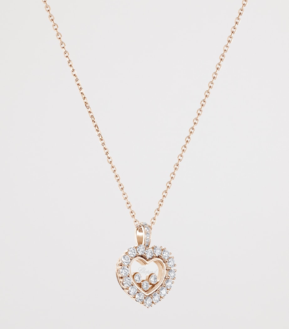 Rose Gold and Diamond Happy Diamonds Icons Joaillerie Pendant Necklace 18K ROSE GOLD Image 6