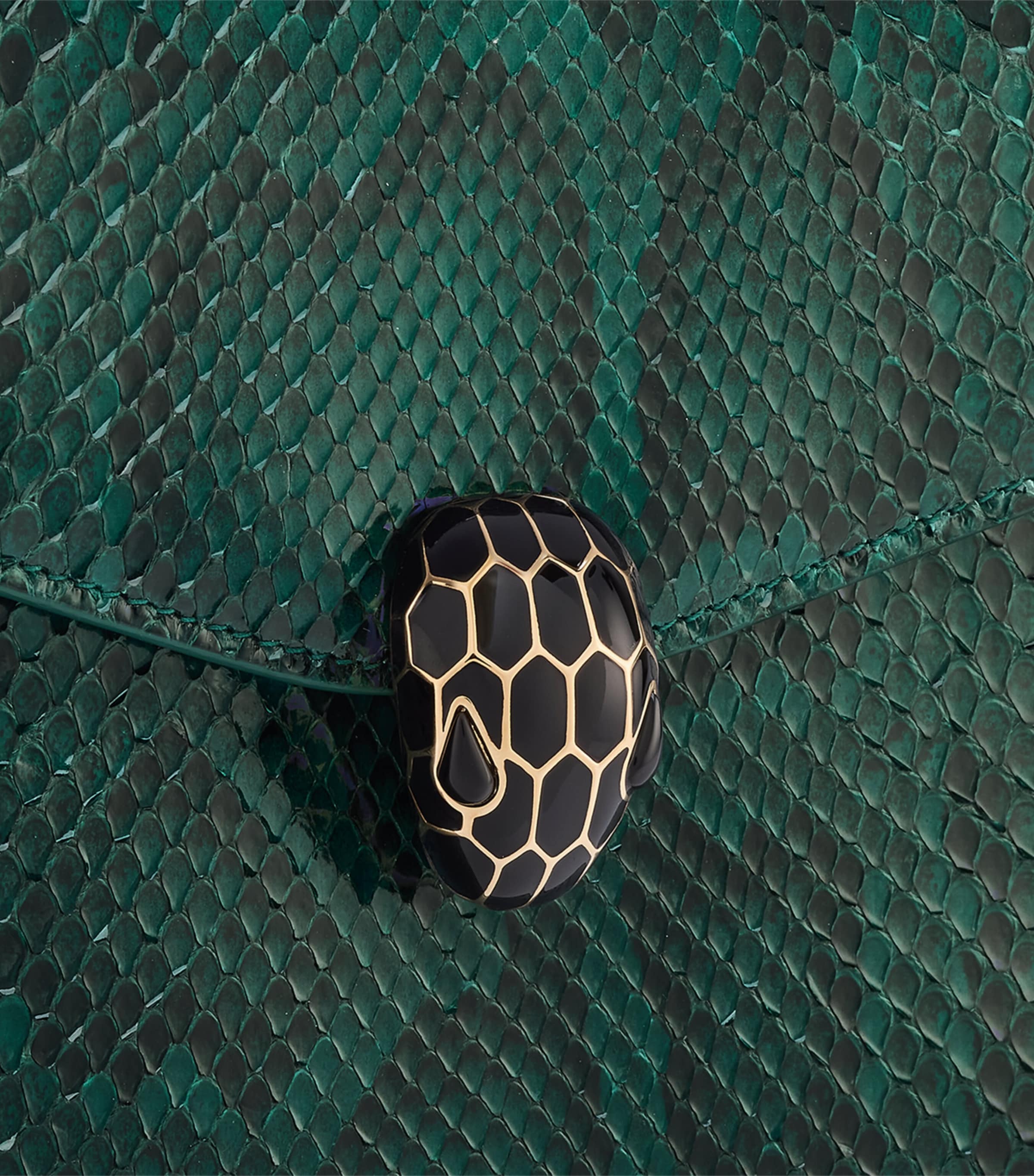 Serpenti Forever Top-Handle Bag GREEN DARK Image 6