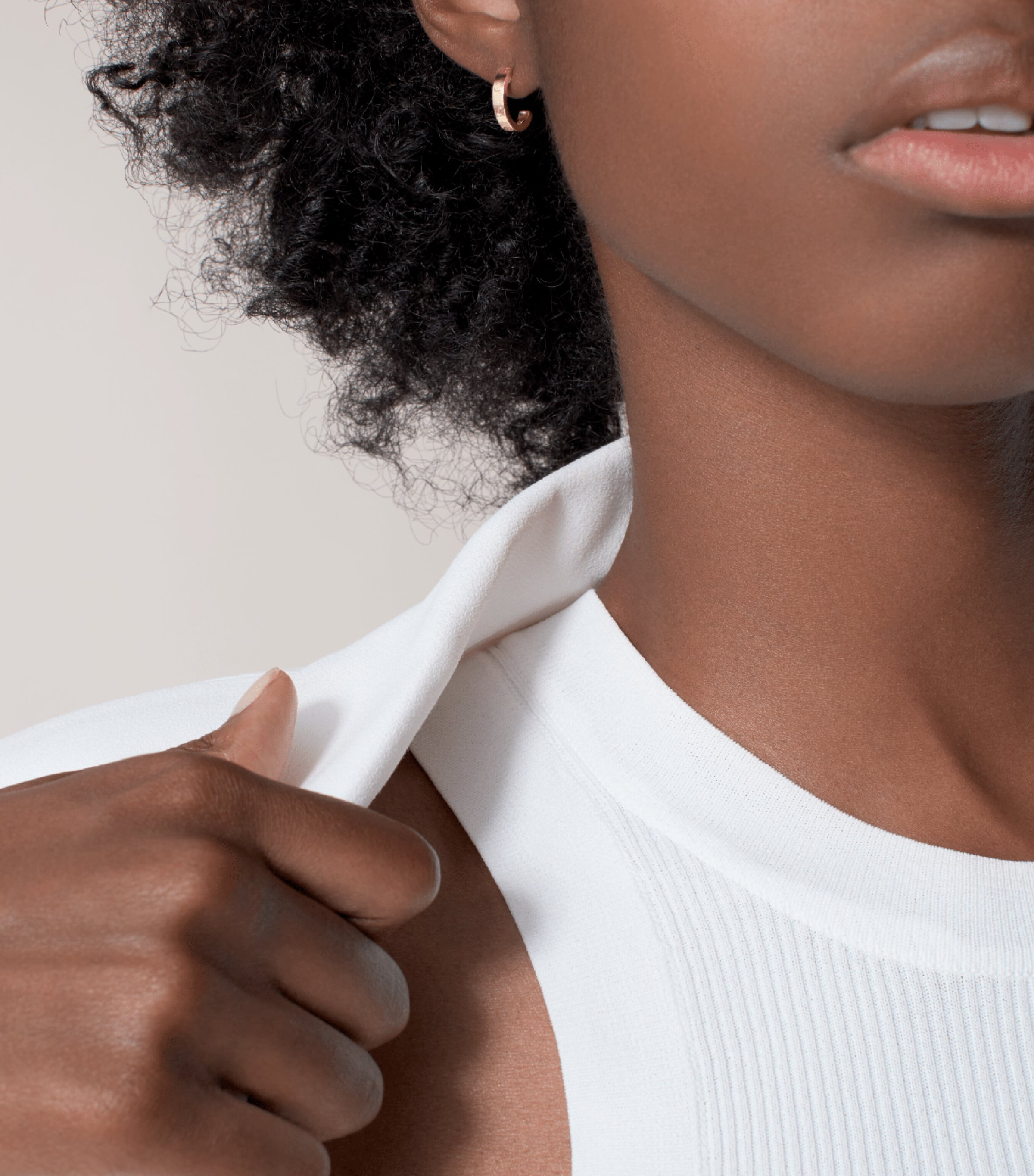 Rose Gold LOVE Hoop Earrings ROSE GOLD Image 2