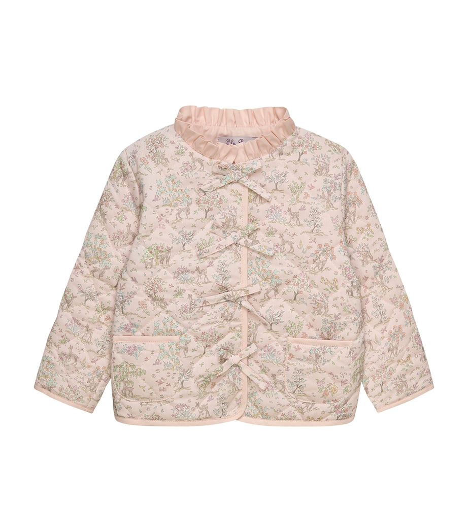 Trotters Etta Fawn Quilted Jacket (3-24 Months) Pale Pink Image 1