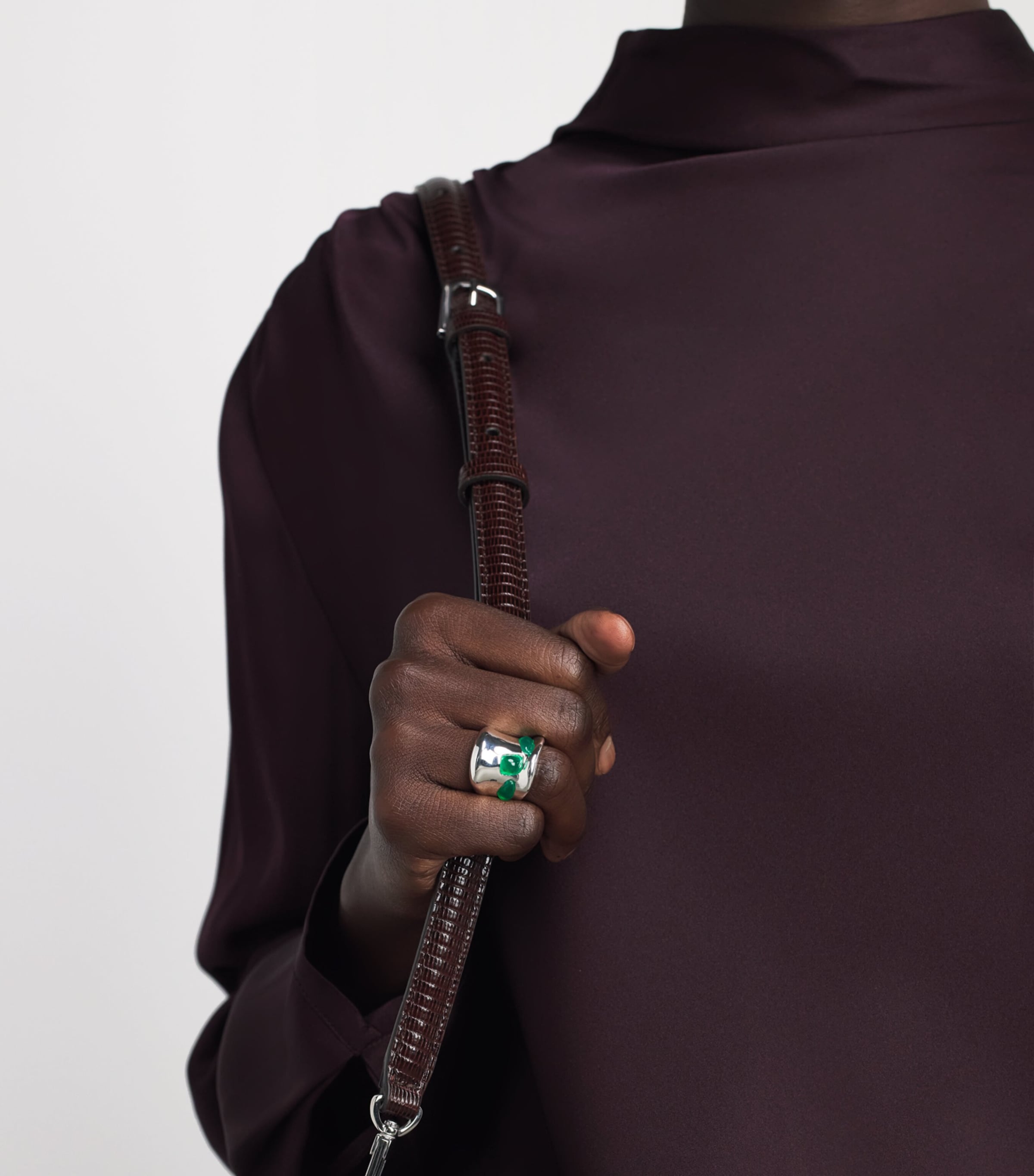 Completedworks Silver-plated Cobblestones Cocktail Ring