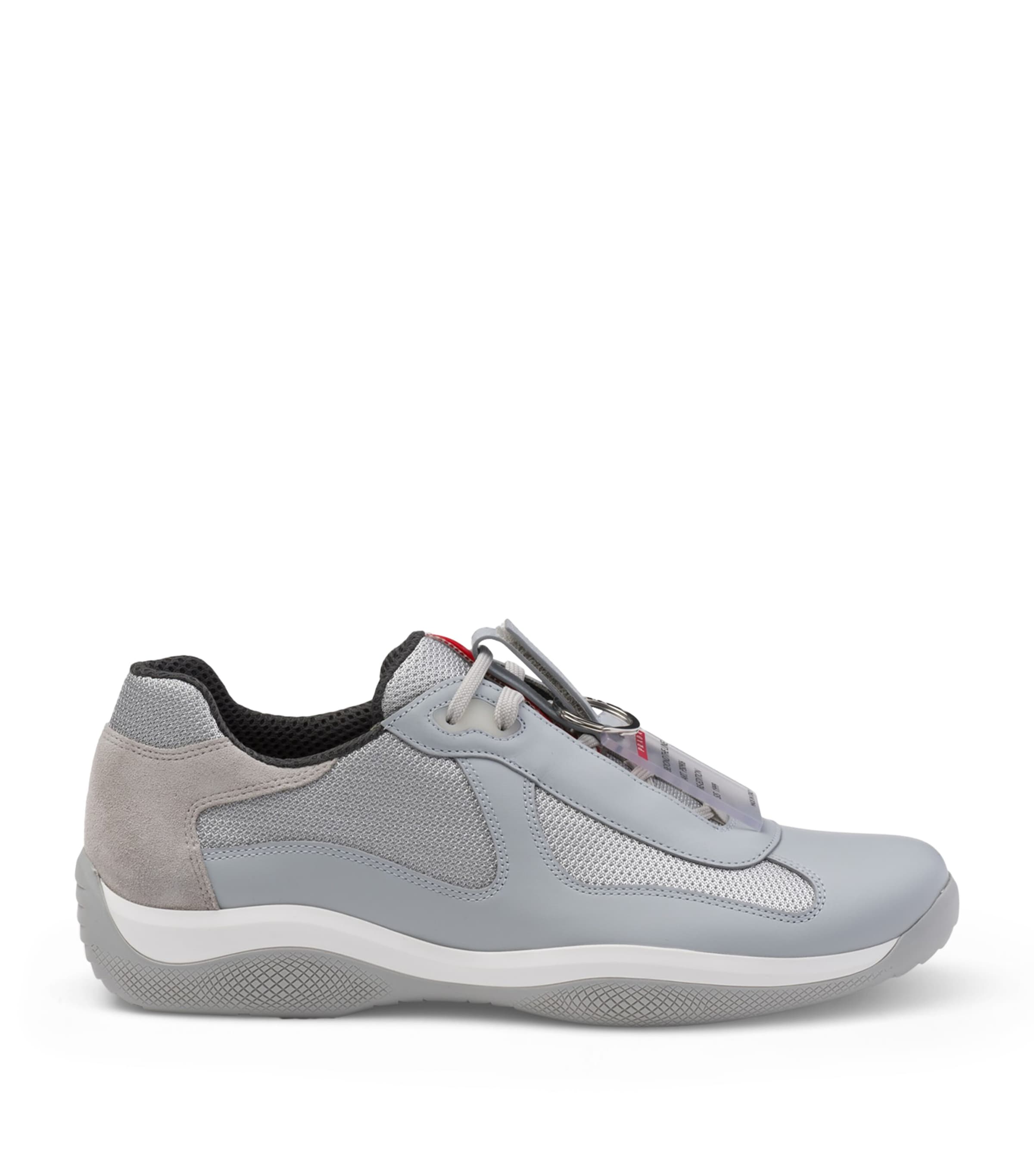 Prada americas cup grey suede hotsell