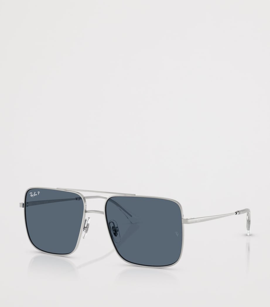 Ray-Ban RB3758 Ari Bio-Based Square Sunglasses Silver Image 2