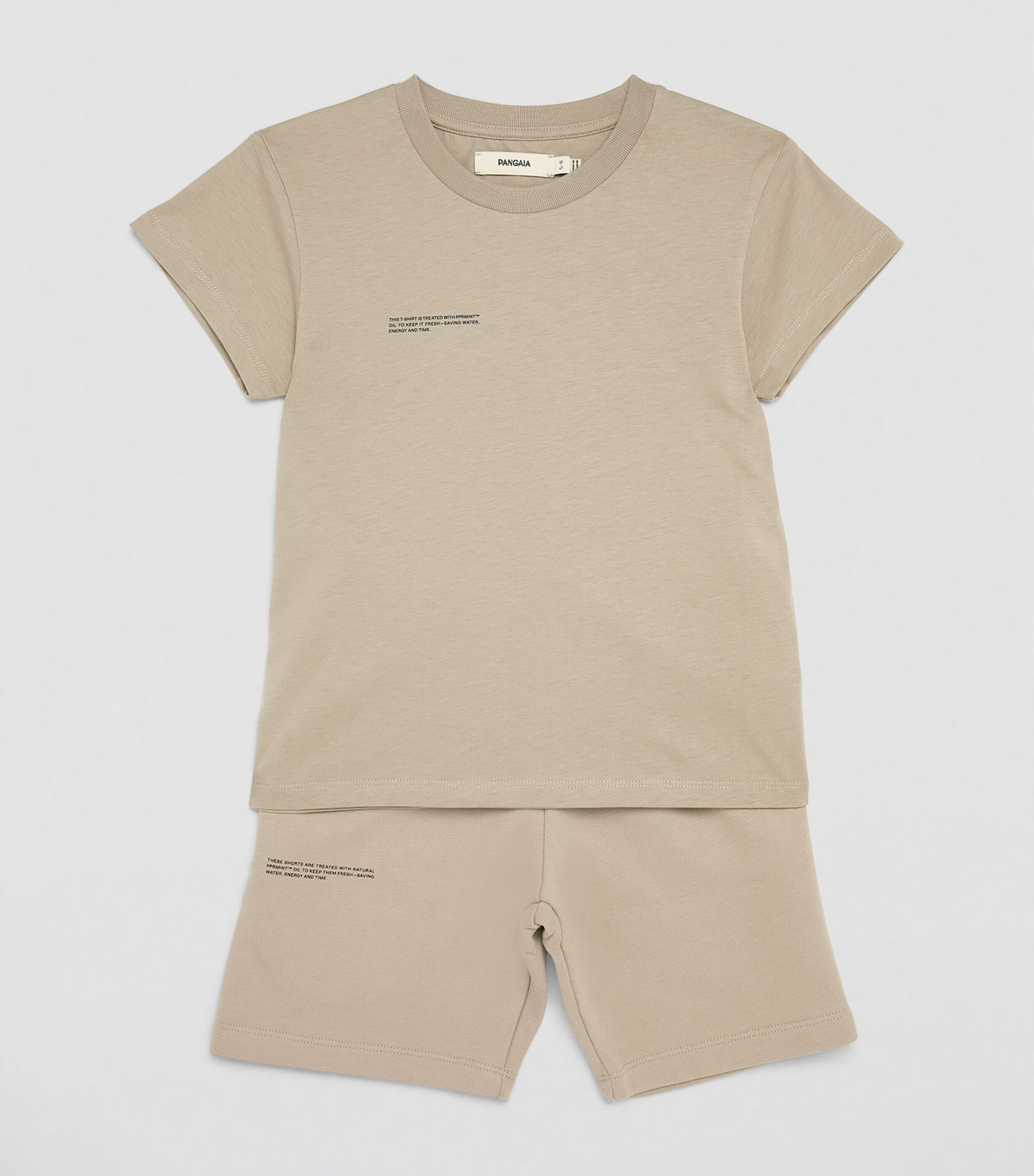 Organic Cotton Pprmint T-Shirt (3-11 Years) STONE Image 2
