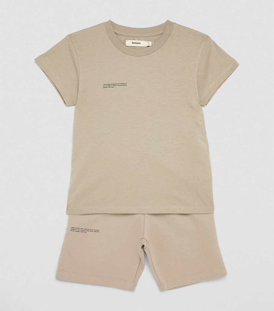 Organic Cotton Pprmint T-Shirt (3-11 Years) STONE Image 2