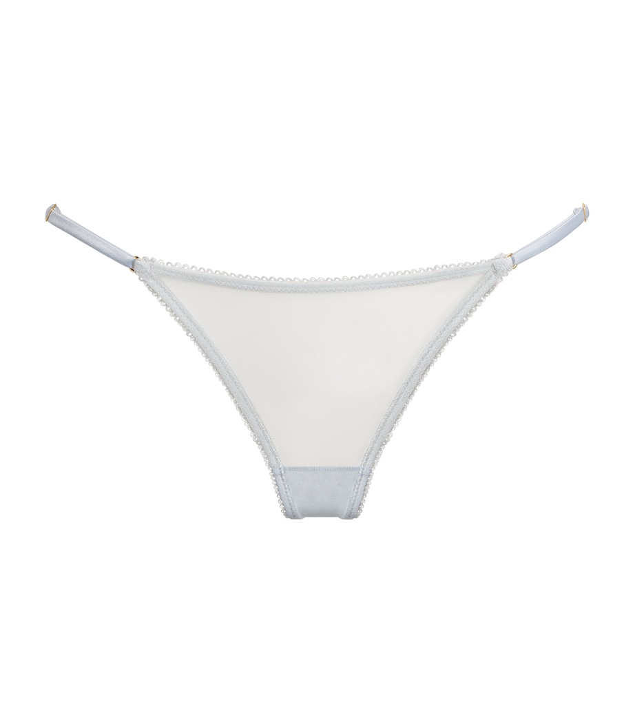 Silk-Blend Chouchou Thong GLACE/GLACE Image 1