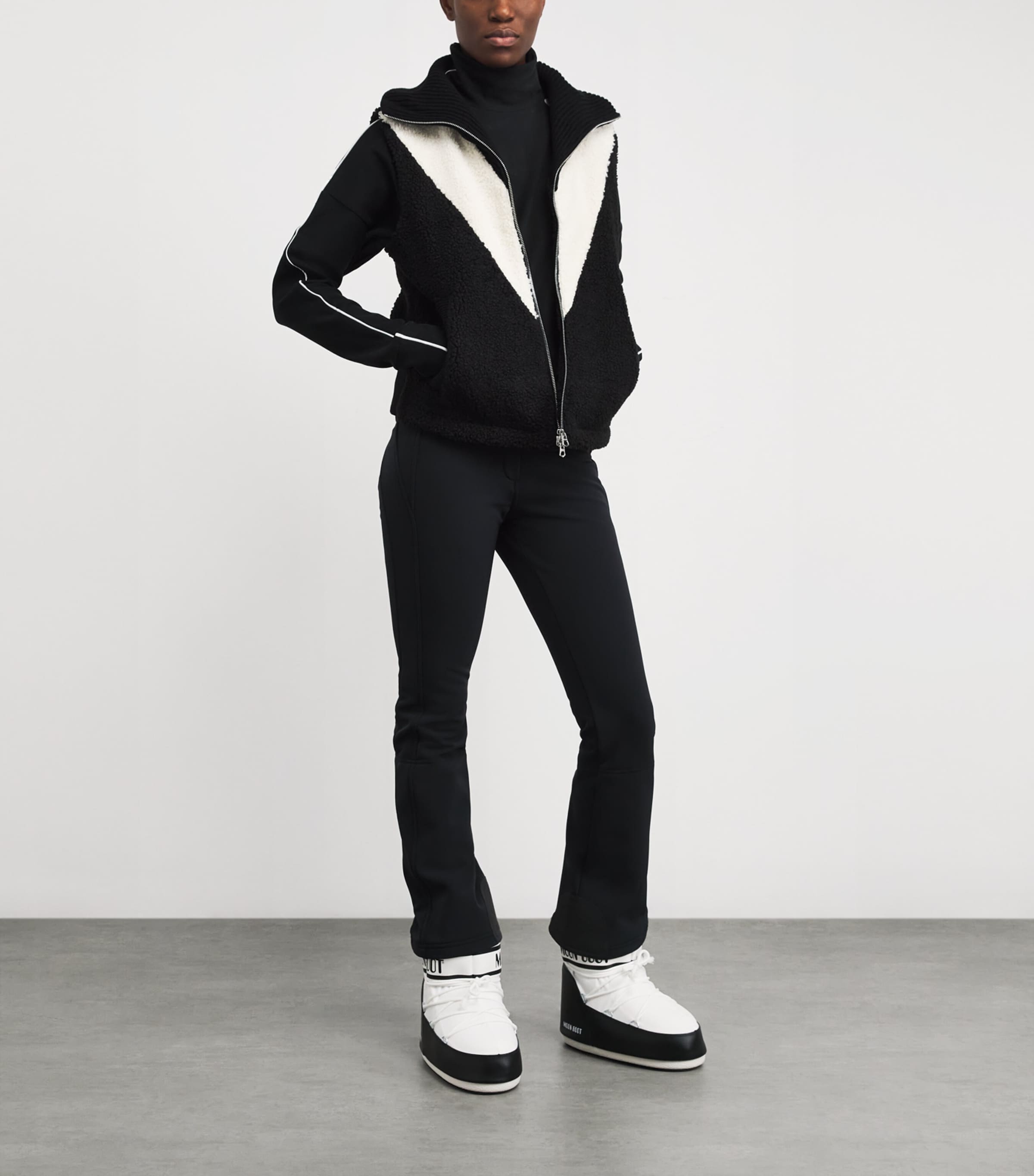 Brushed Rona Sweater BLACK / SNOW WHITE Image 2