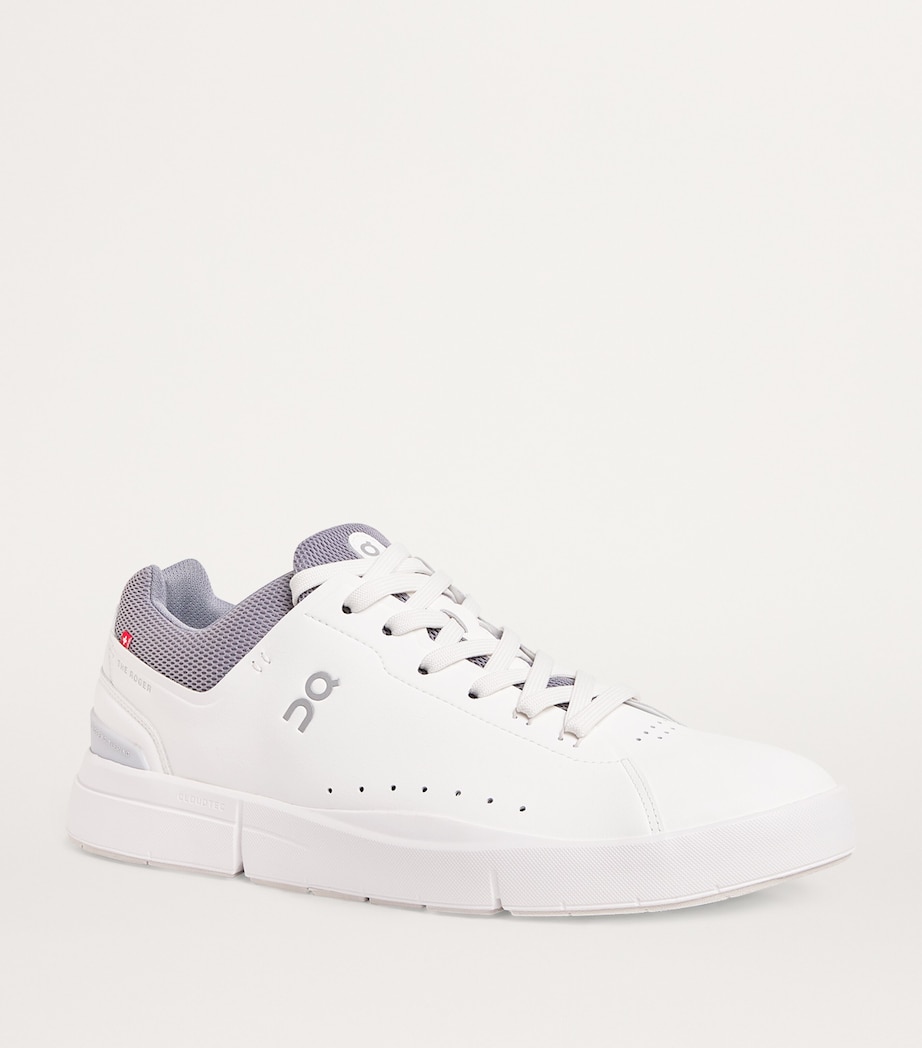 On Mens THE ROGER Advantage Trainers White|fossil Image 5