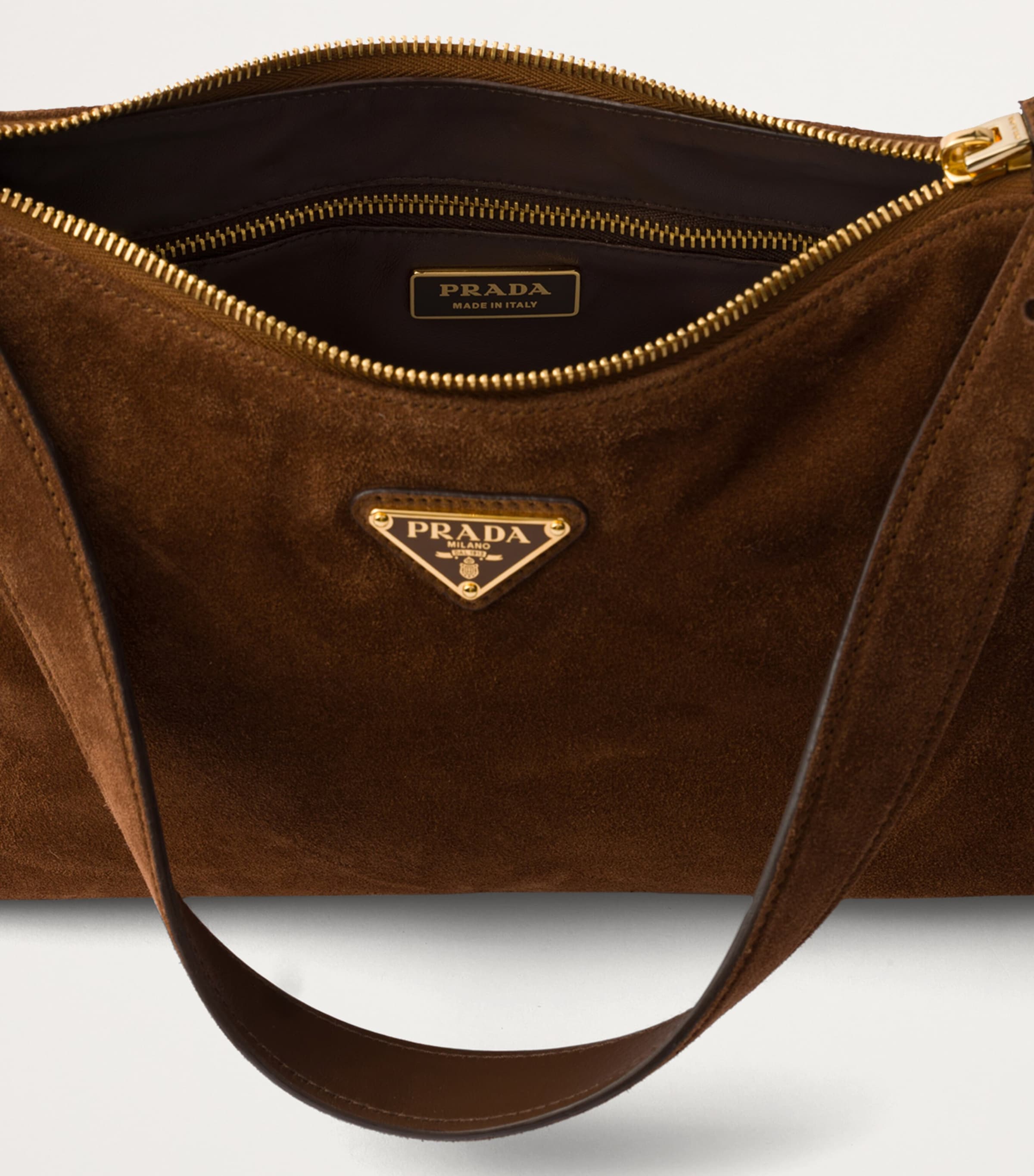 Medium Suede Aimée Shoulder Bag F0324 Image 5