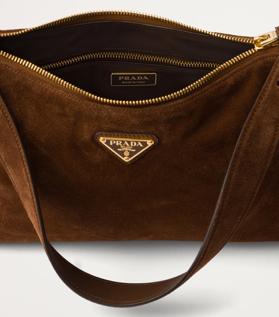 Medium Suede Aimée Shoulder Bag F0324 Image 5