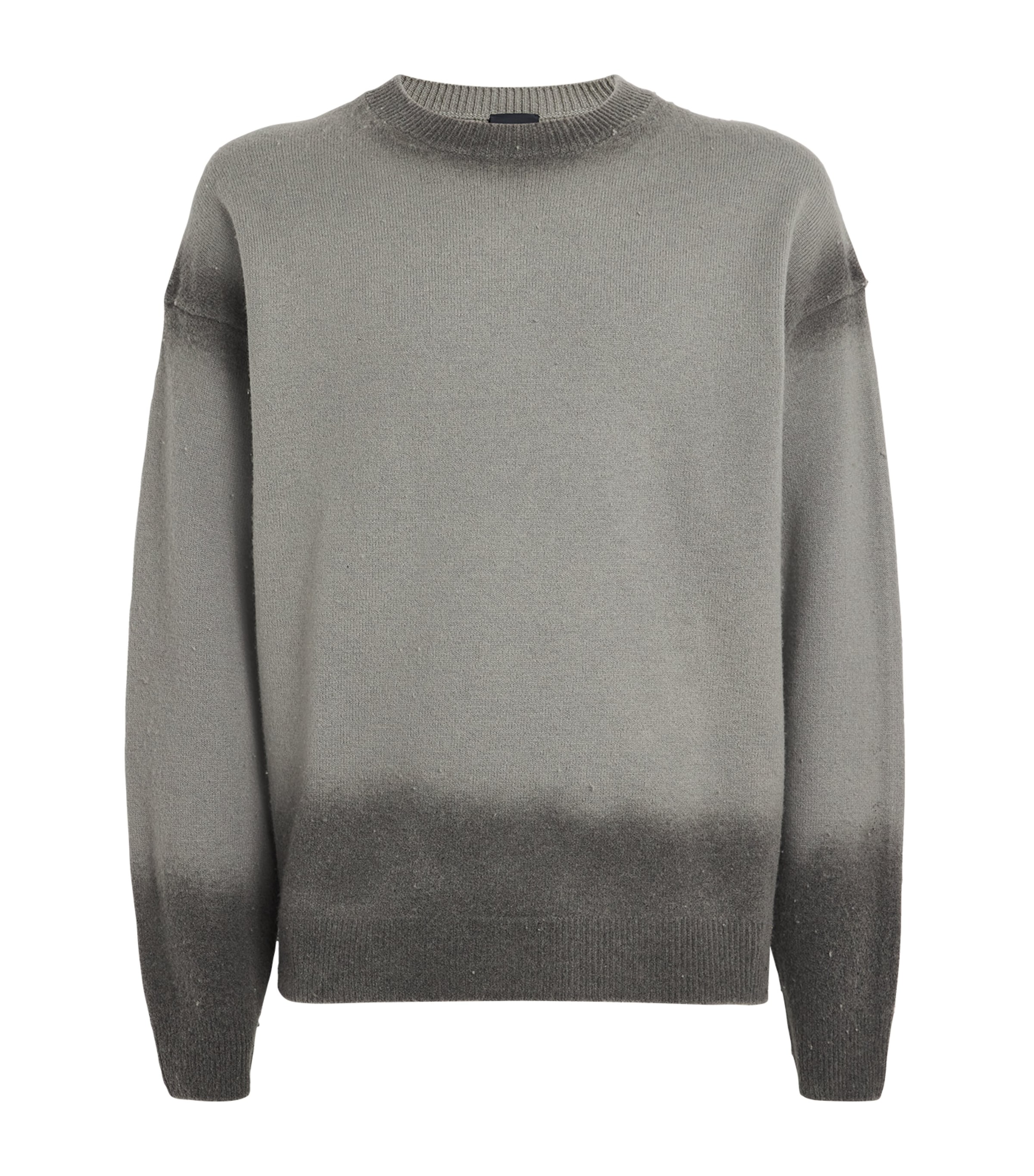 Shop Juunj Wool Gradient Sweater In Grey