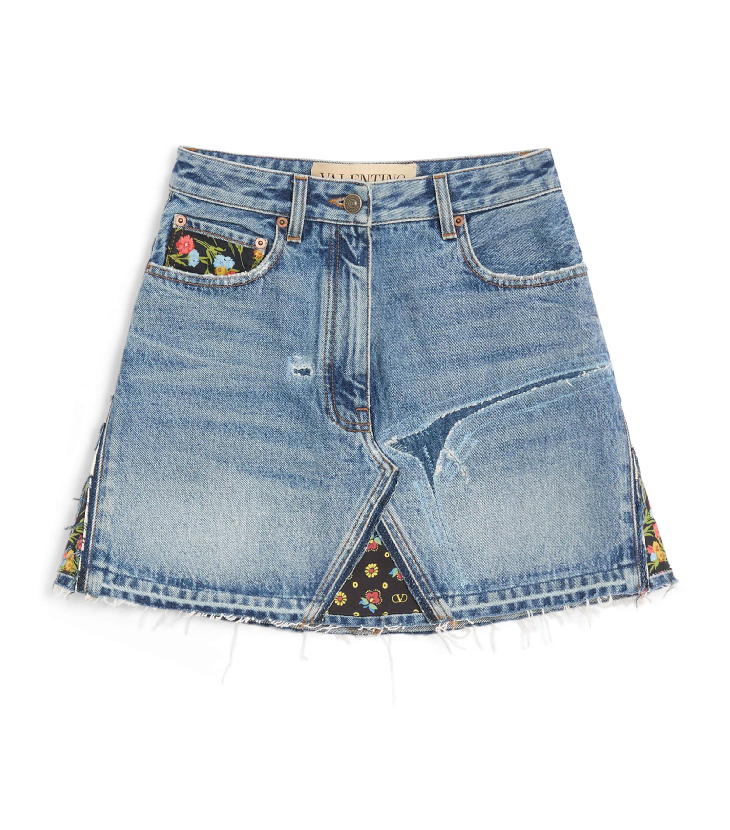 Denim Mini Skirt 558 Image 1
