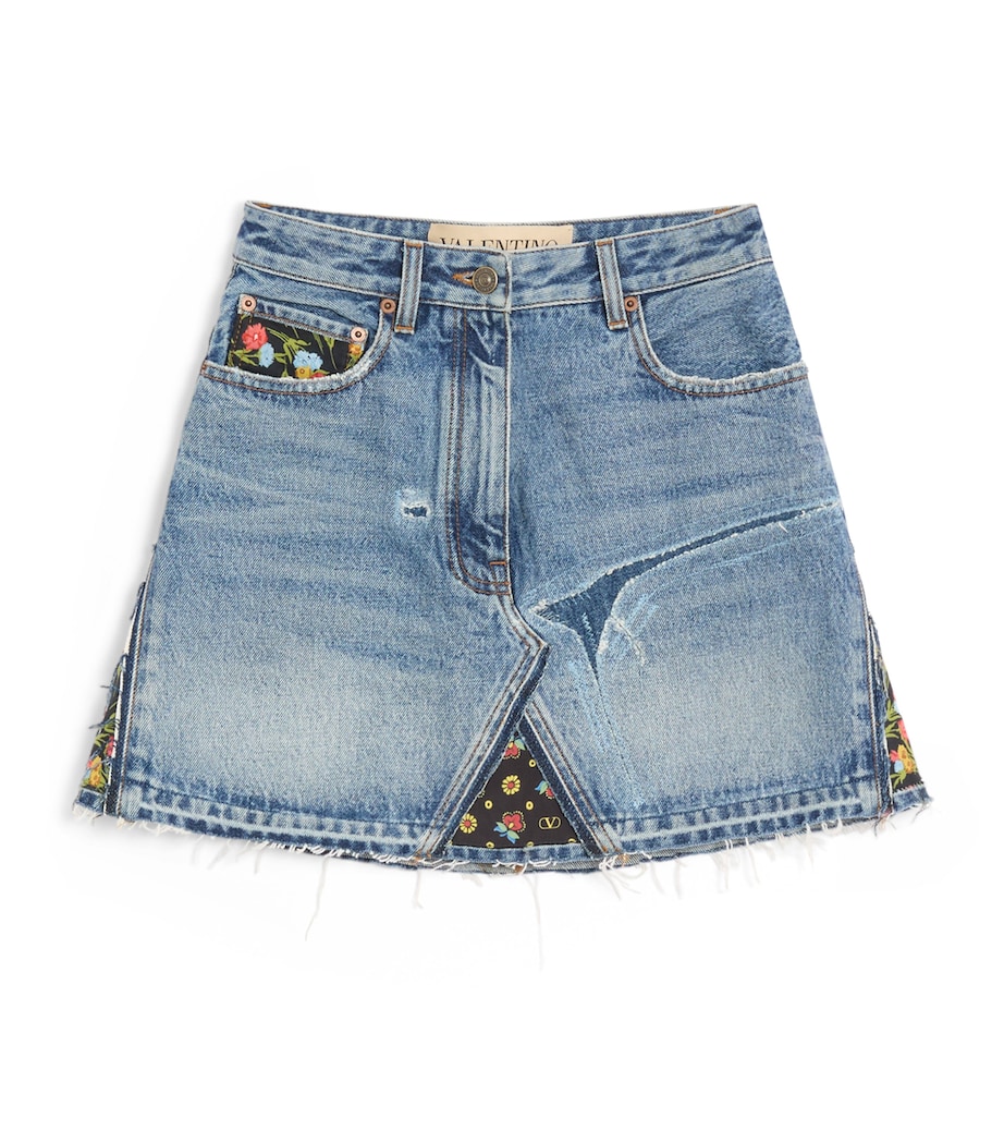 Denim Mini Skirt 558 Image 1
