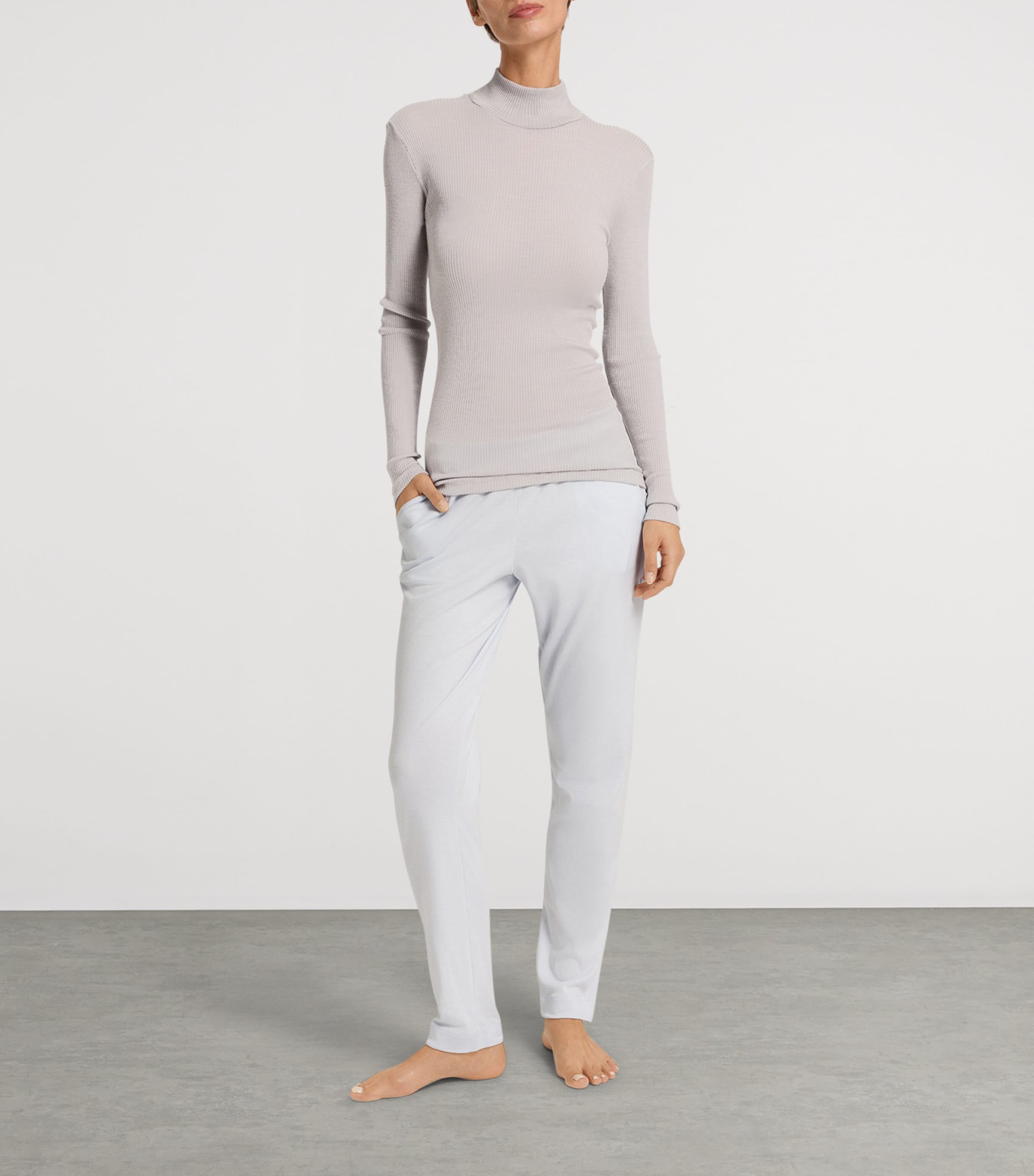 Wool-Silk Celeste T-Shirt SILVER VAPOR Image 5