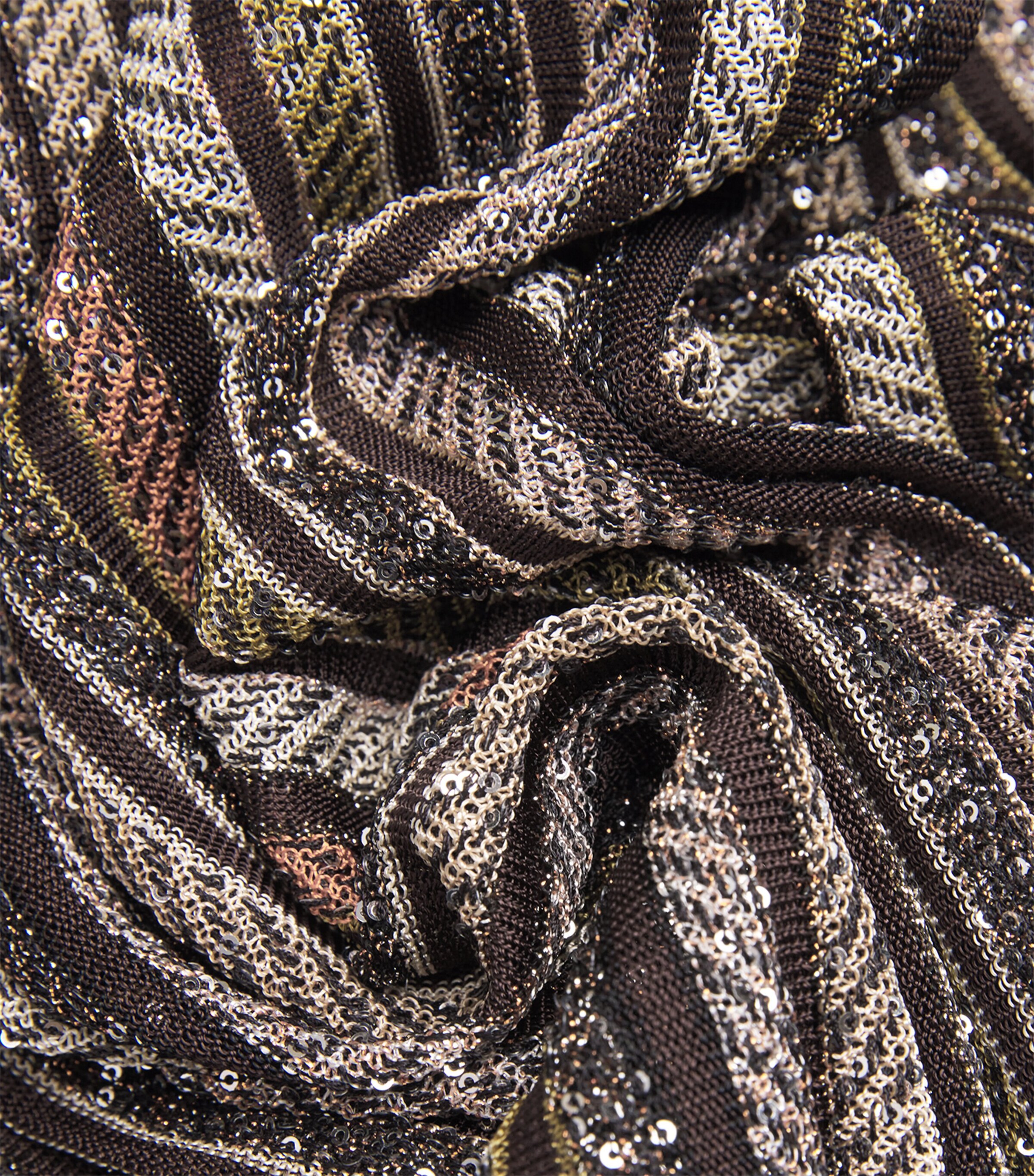 Knitted Stripe Wide-Leg Trousers SM9T5 MULTI NATURALS Image 5