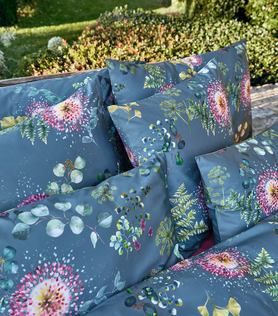 Schlossberg Cotton Sateen Nele Oxford Pillowcase (50cm x 75cm) Vert Image 4