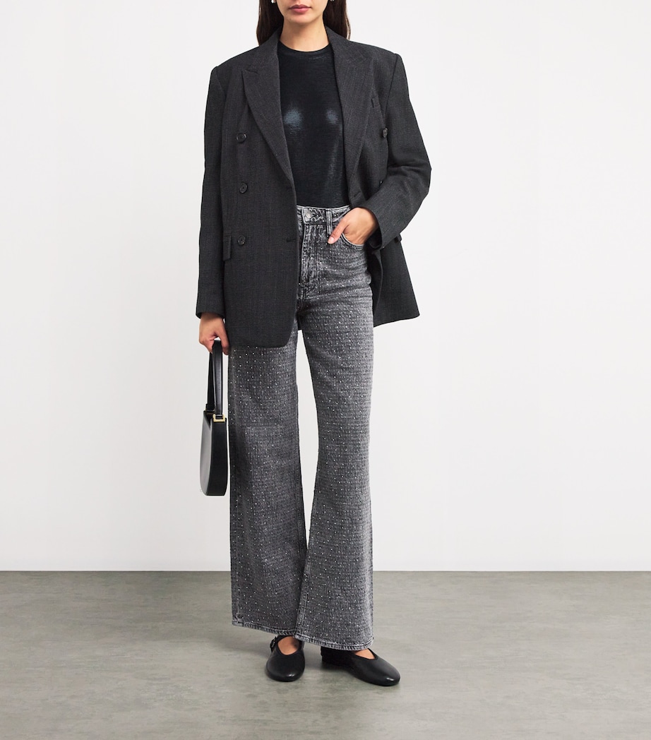 Metallic-Jersey T-Shirt BLACK/GLITTER Image 2