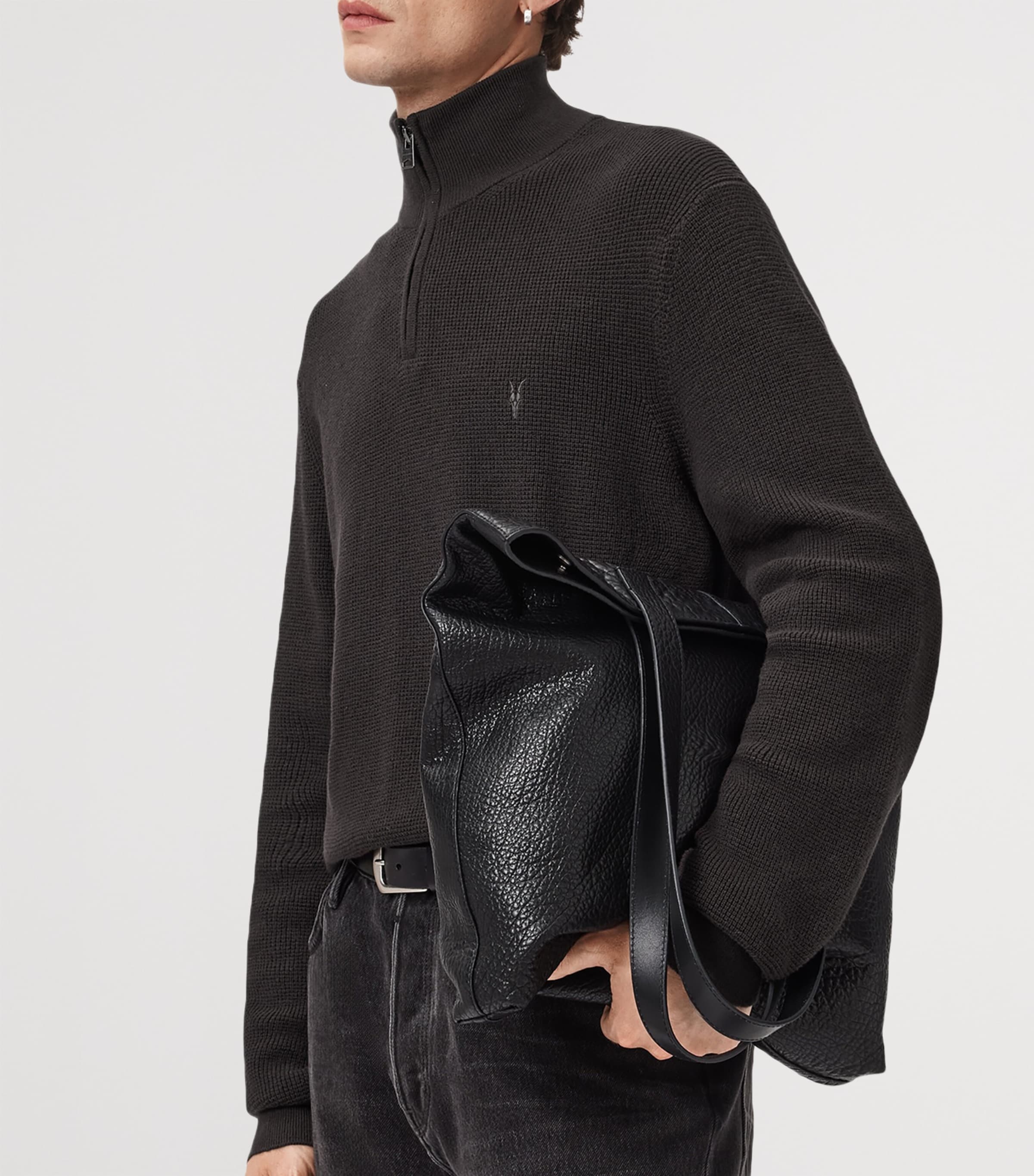 Aspen Quarter-Zip Sweater ESPRESSO BROWN Image 4