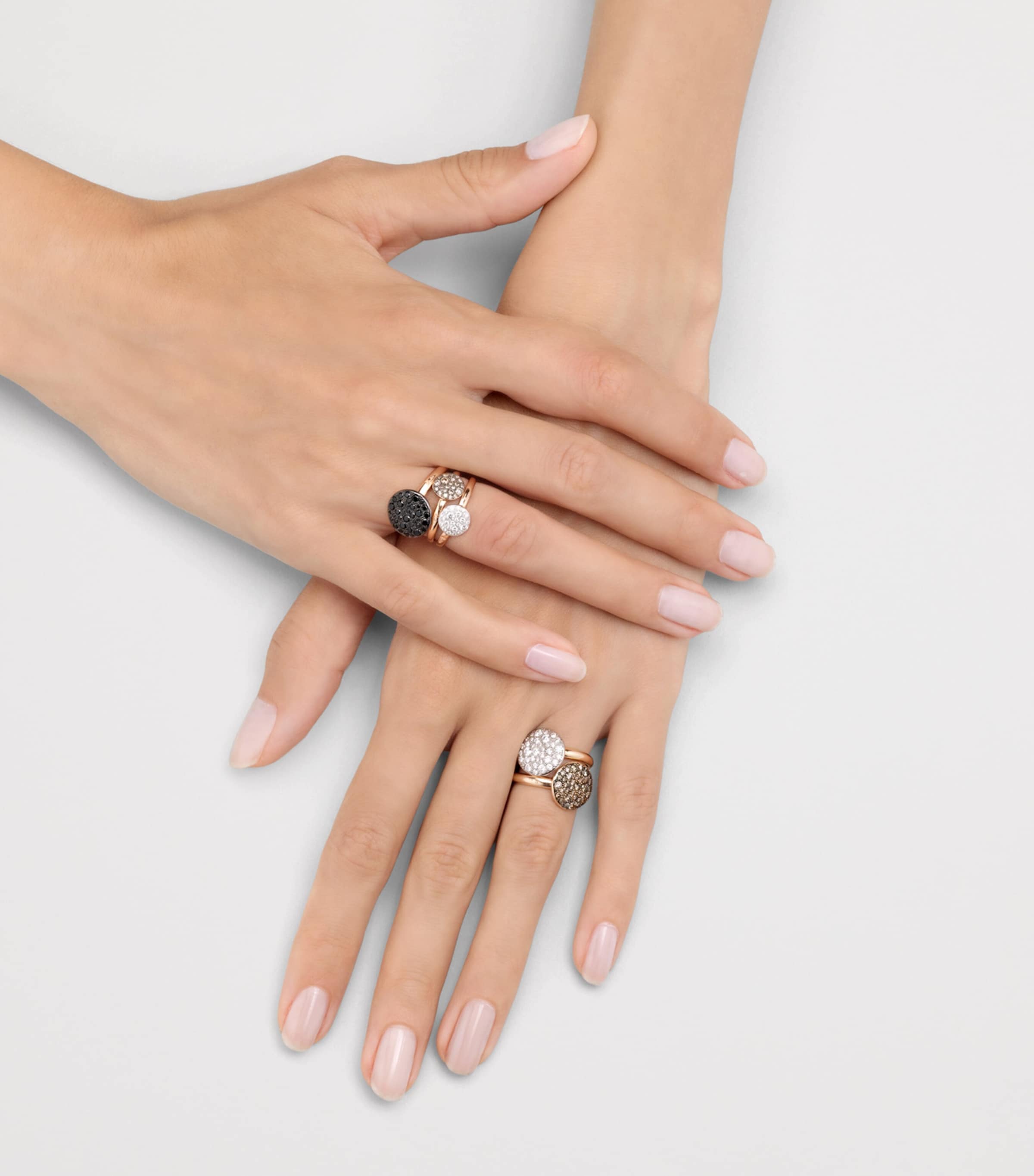 Pomellato Rose Gold and Diamond Sabbia Ring Image 4
