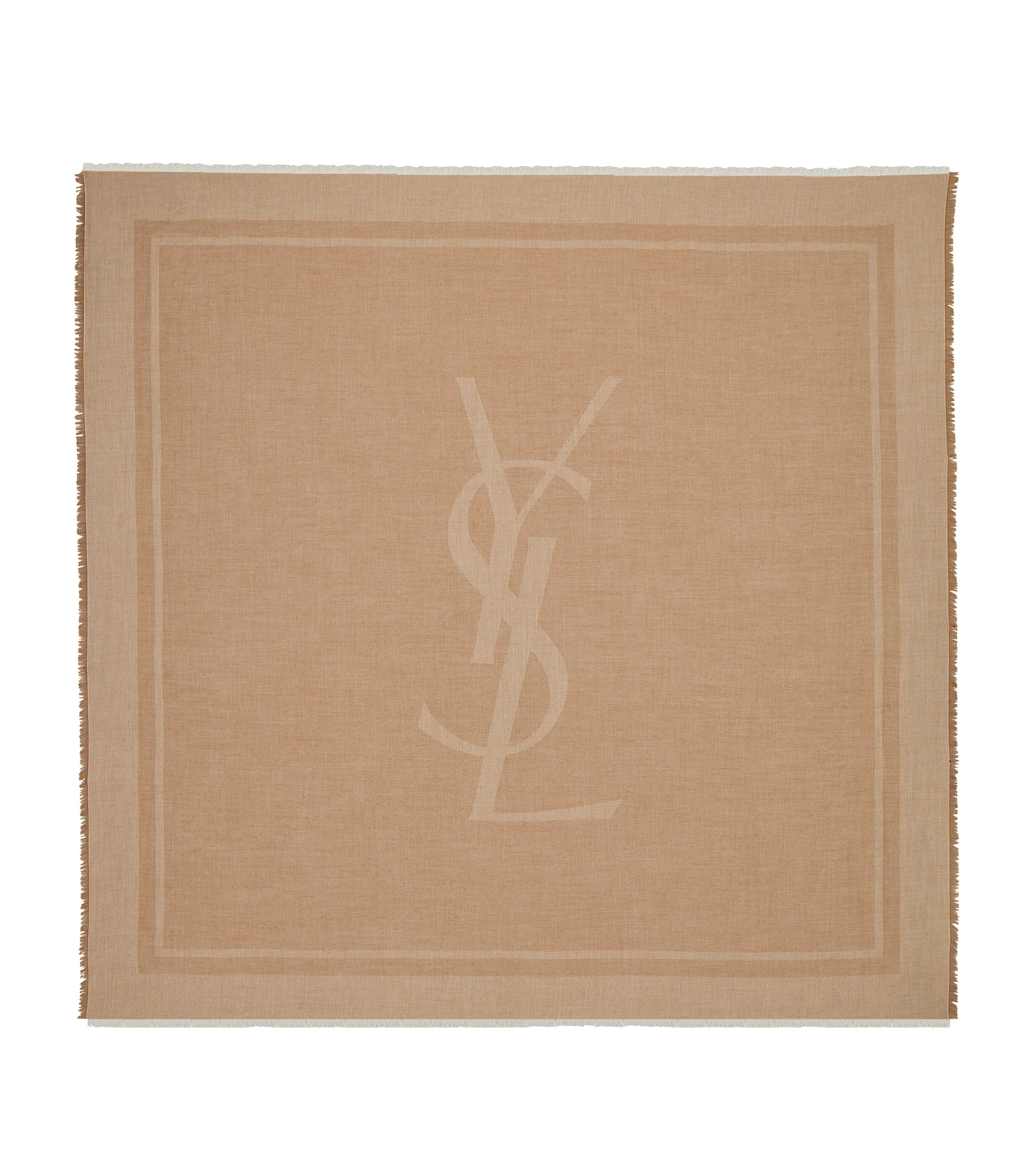 Saint Laurent Cashmere-Silk Cassandre Scarf Image 1