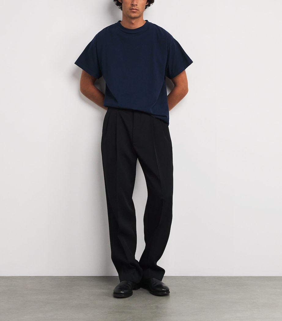 Sato Cotton T-Shirt DARK BLUE Image 2