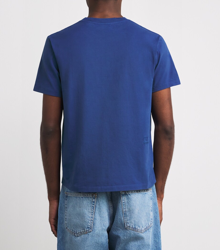 Cotton Embroidered Logo T-Shirt REFLEX BLUE Image 4