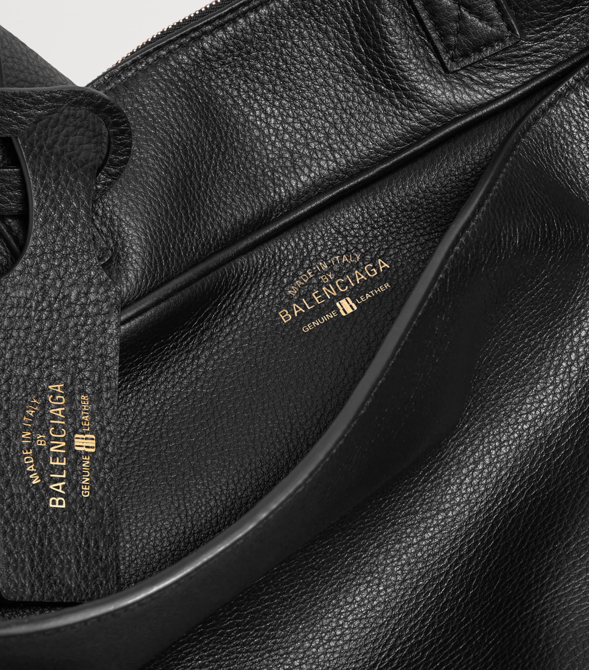 Medium Leather Carrie Bowling Top-Handle Bag 1000 Image 7