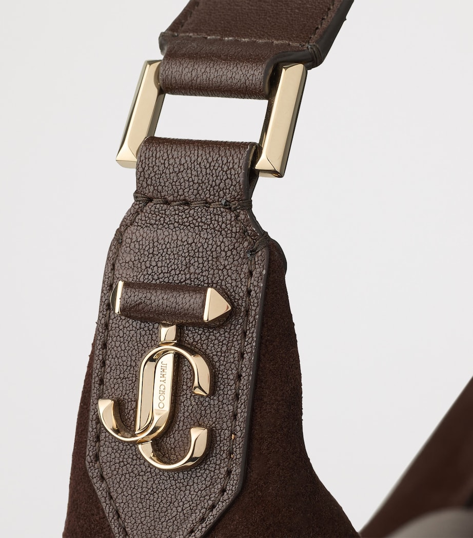 Medium Bar Suede Shoulder Bag CHOCOLATE/CHOCOLATE/ Image 5