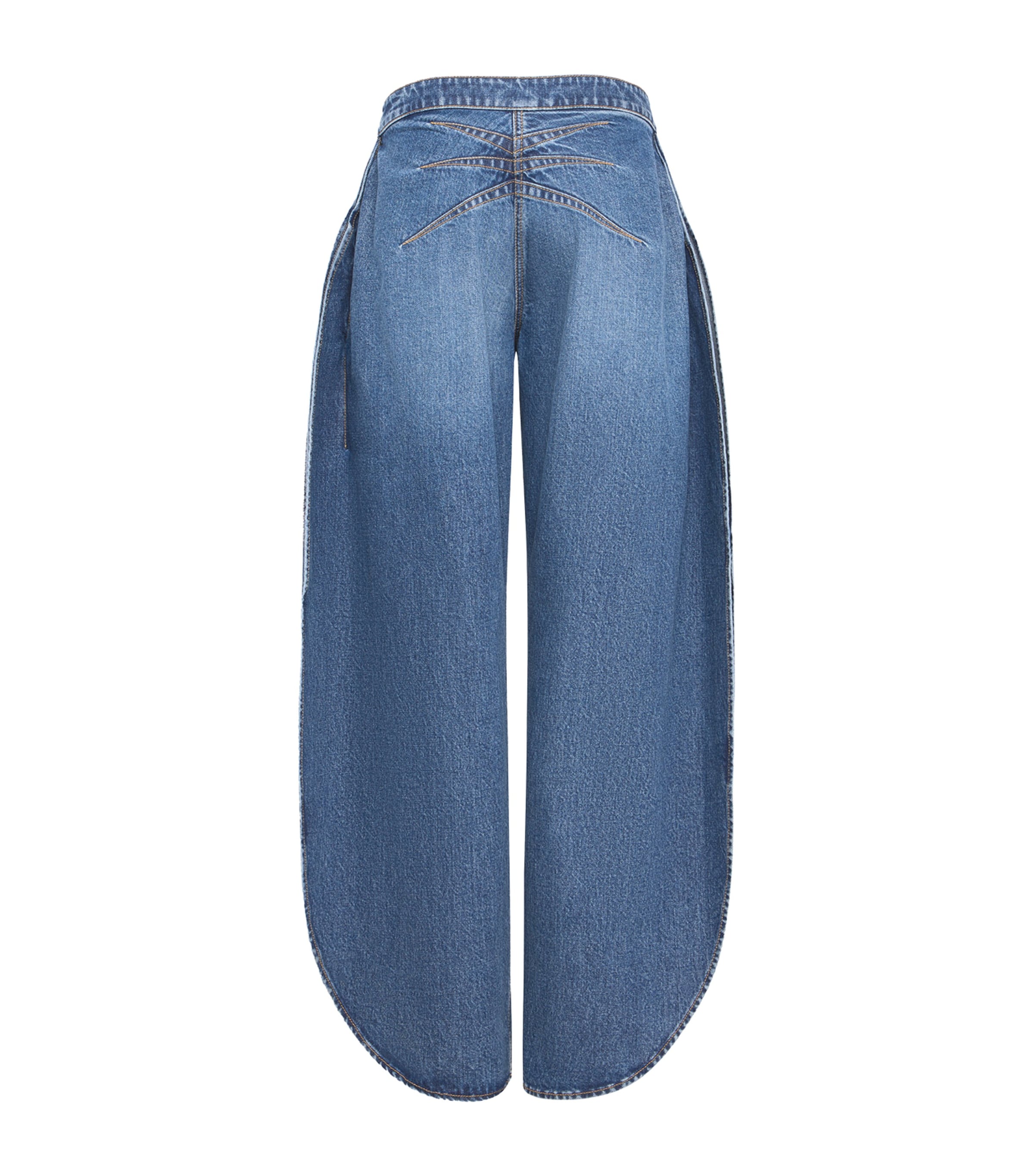 Alaïa Side-Slit Round-Leg Jeans | Harrods US