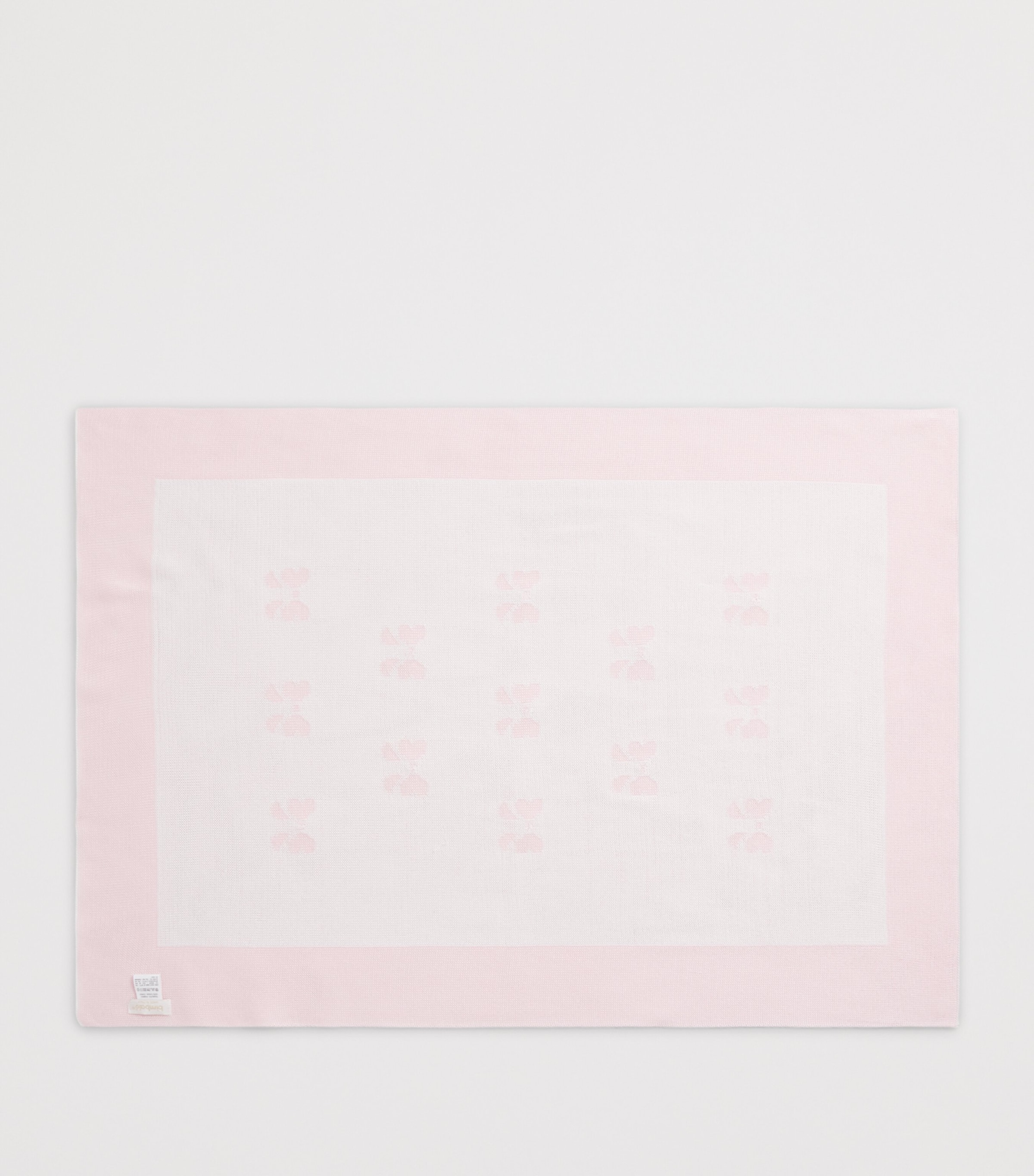Bimbalo Cotton Floral Jacquard Blanket Rosapink Image 2