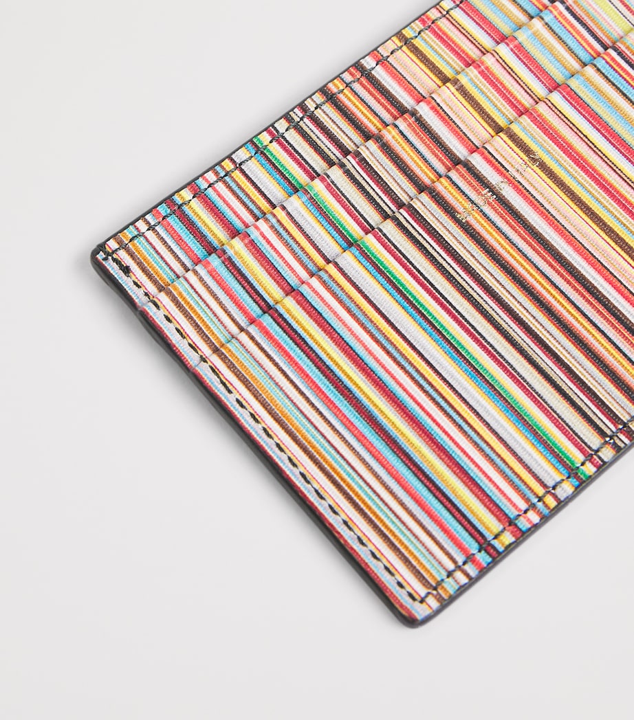 Paul Smith Leather Signature Stripe Card Holder Image 3