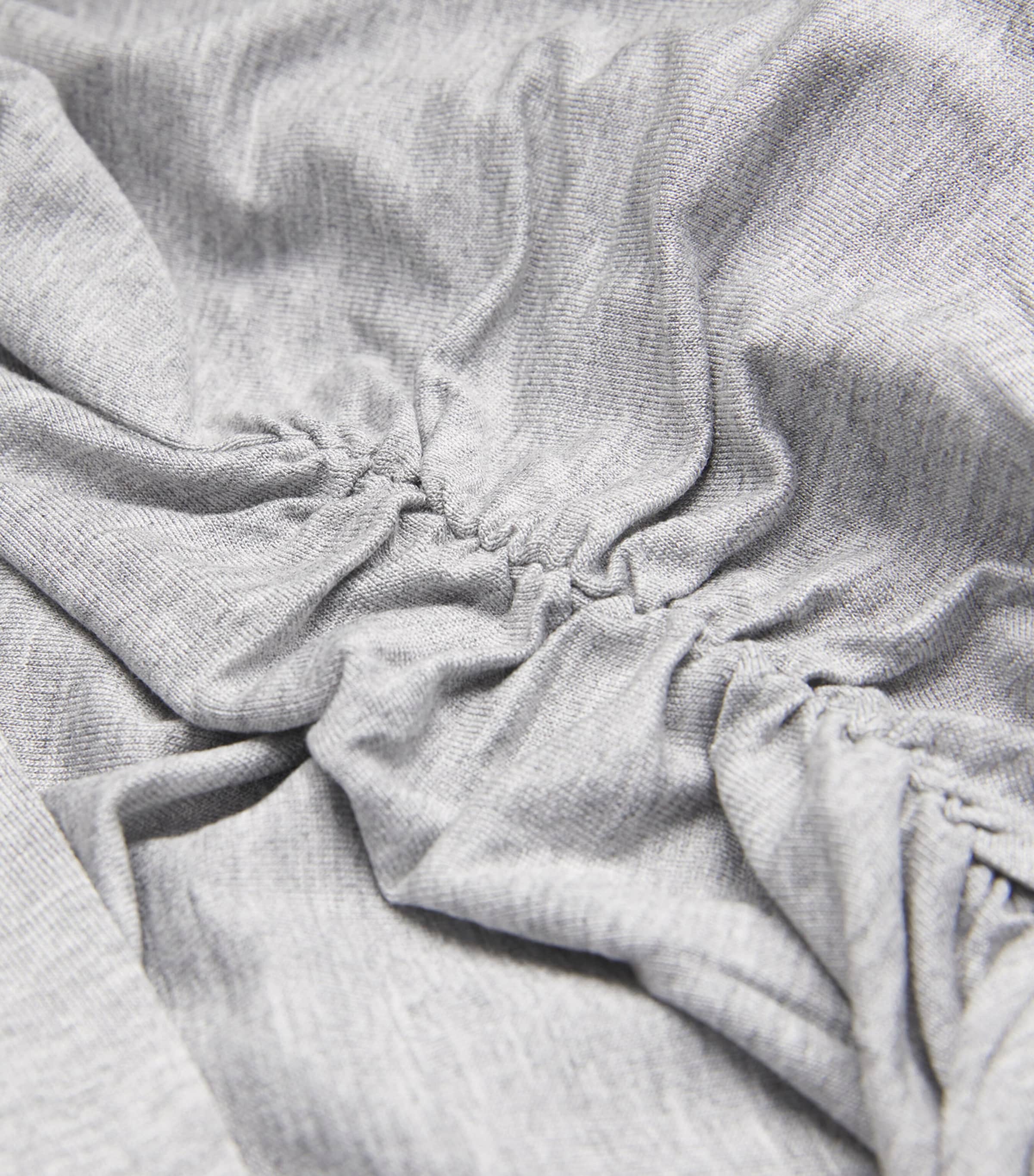 Draped Long-Sleeve T-Shirt MELANGE GREY Image 5