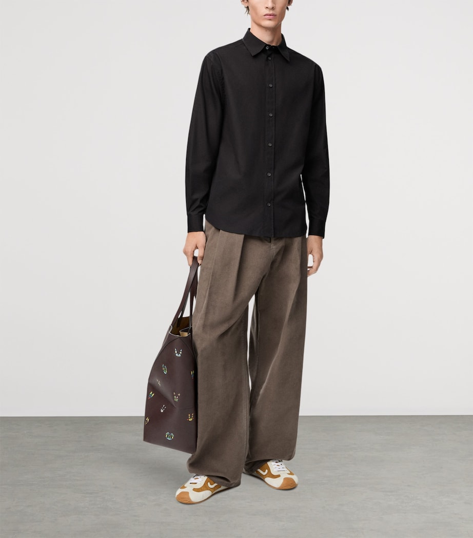 Cotton-Blend Poplin Shirt BLACK Image 2