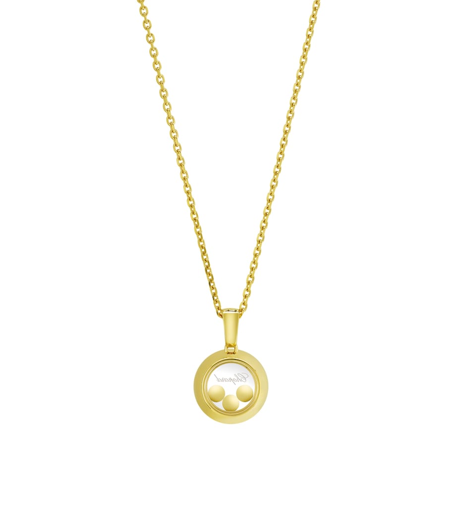 Yellow Gold and Diamond Happy Diamonds Icons Pendant Necklace 18K YELLOW GOLD Image 3