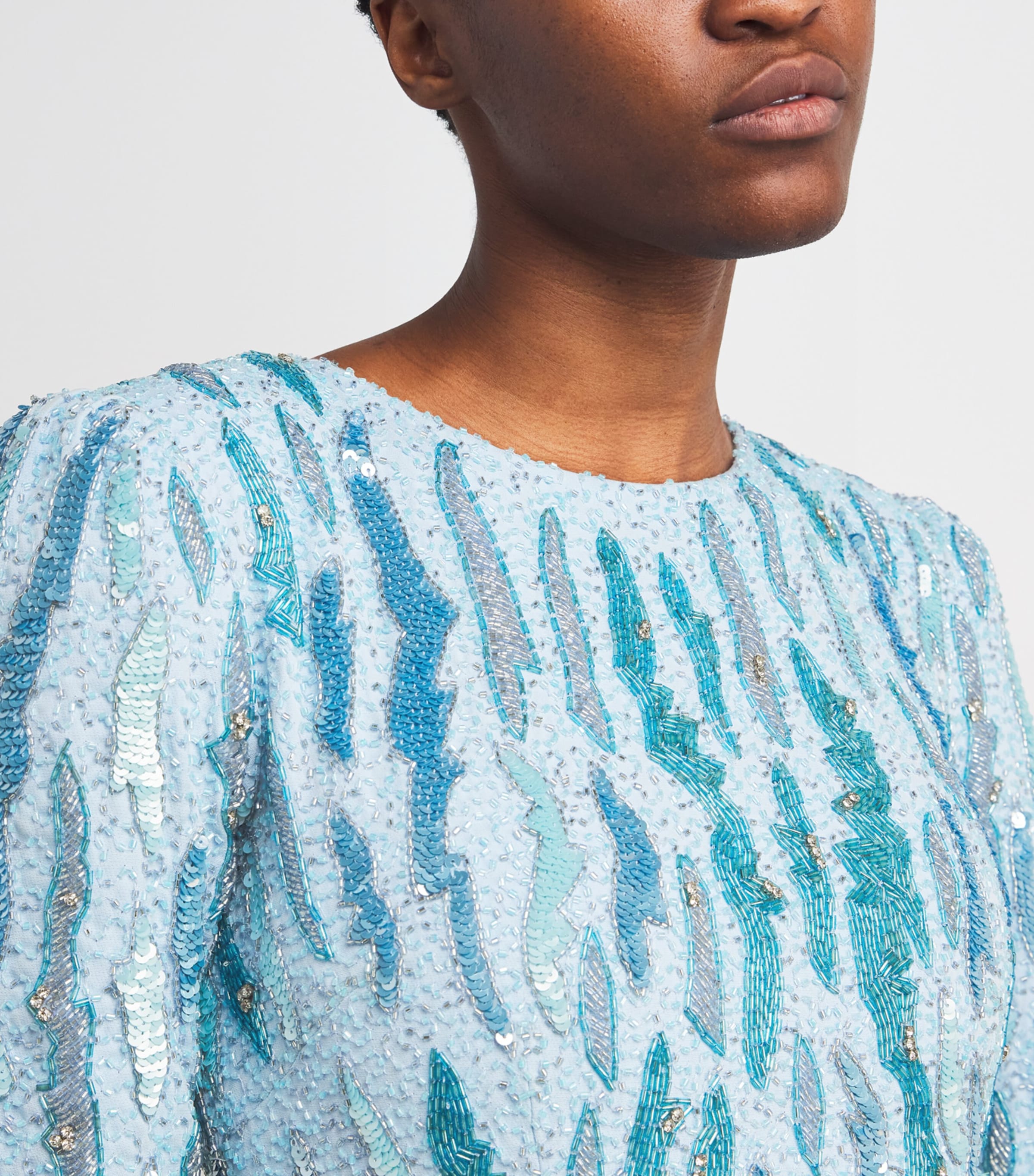 Sequin Tiana Gown BLUE Image 6