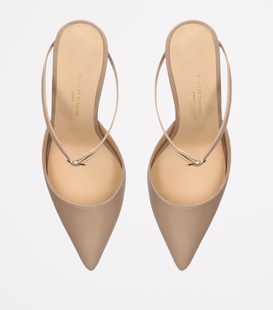 Leather Giuseppe Mules 85 CAMEL Image 4