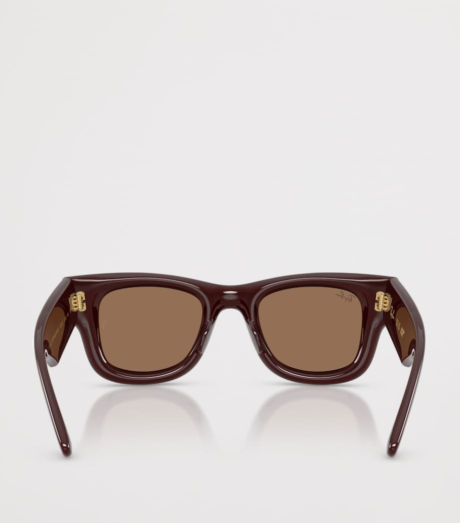 Ray-Ban Wayfarer Puffer Sunglasses Brown Image 4