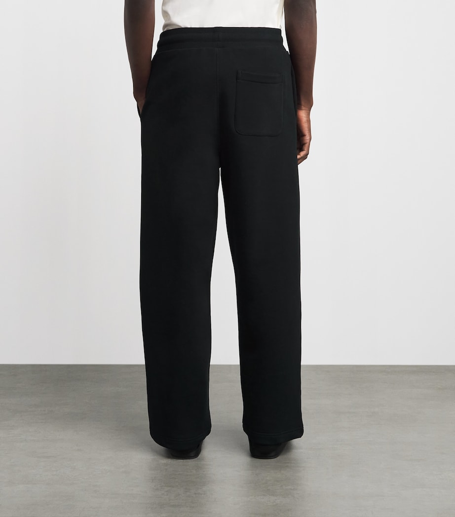 AMI Paris Mens Cotton Ami de Coeur Sweatpants Noir Image 5