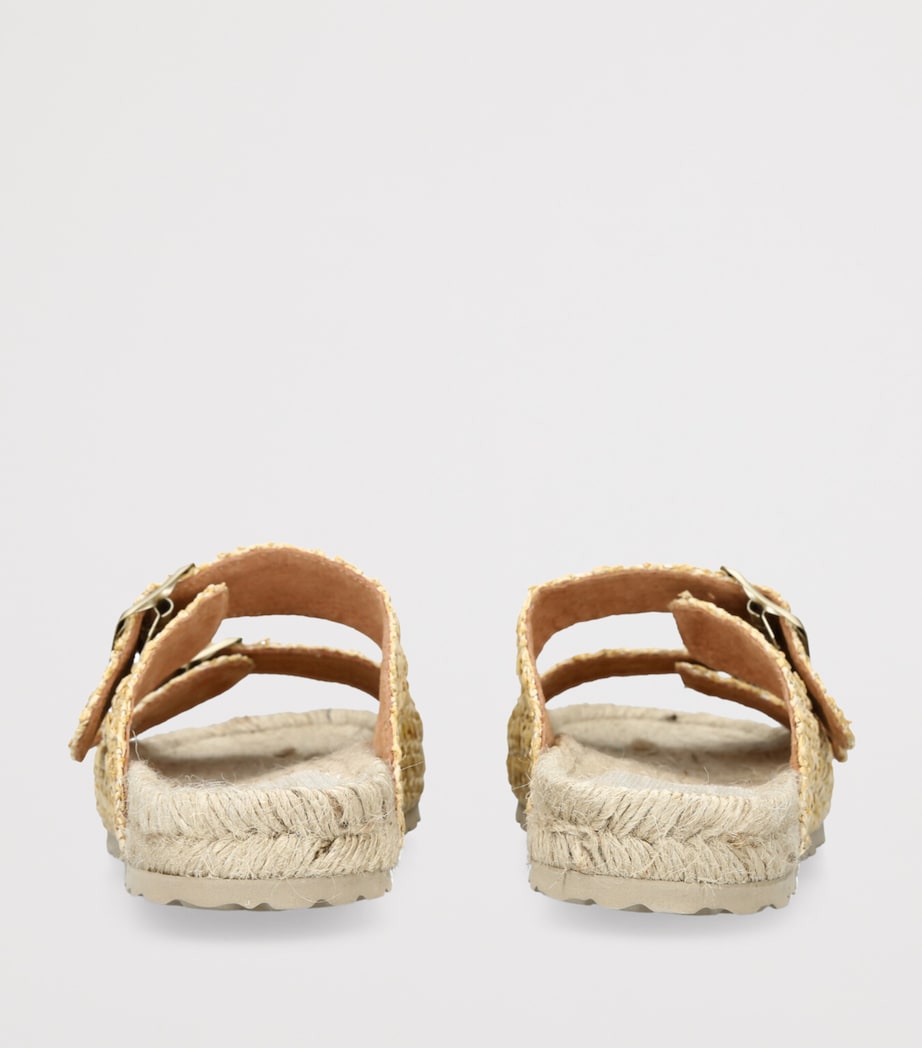 Raffia Nordic Sandals BEIGE Image 2