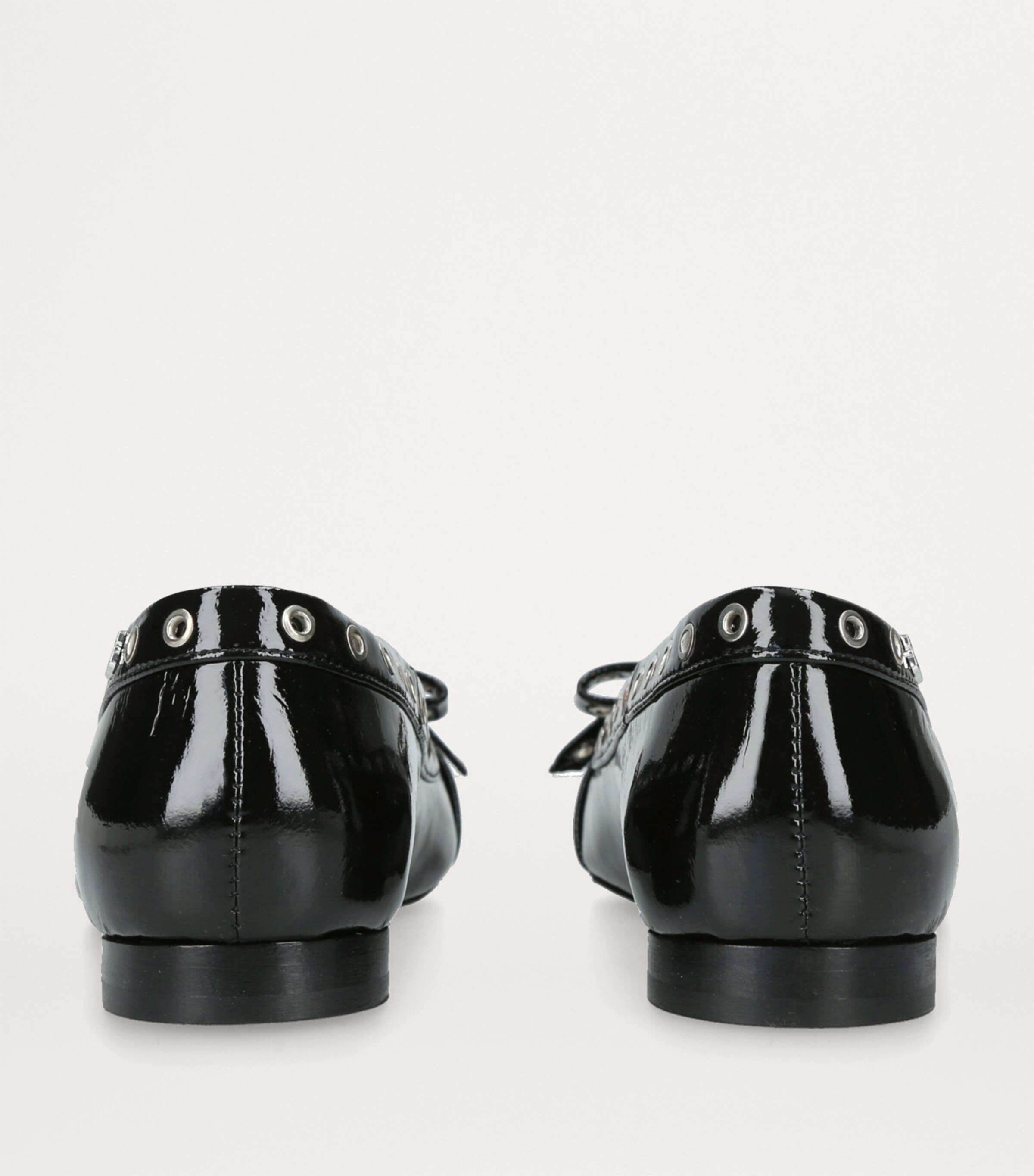 Eyelet Ballet Flats BLACK Image 2
