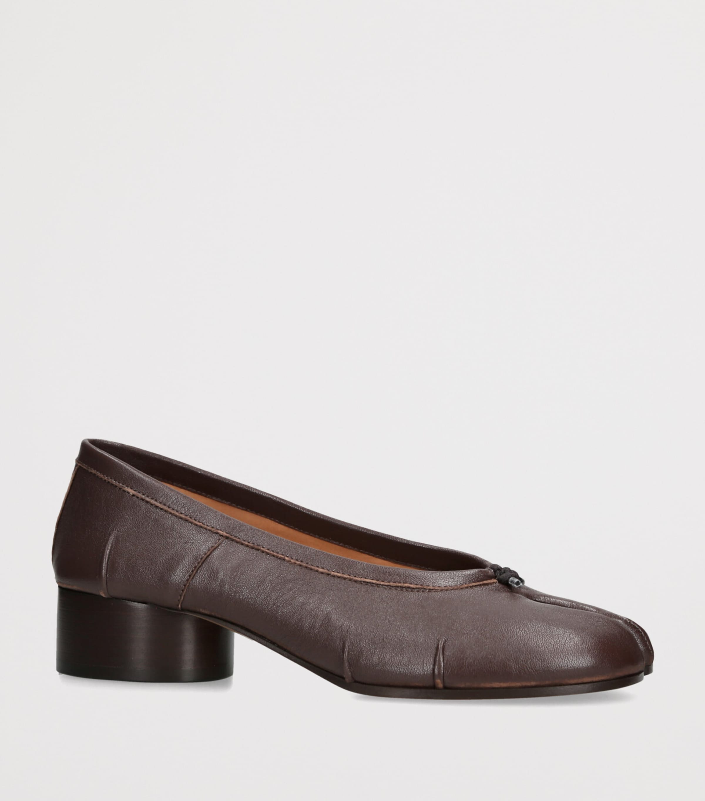 Maison Margiela Brown Tabi Ballerina Mules 30 | Harrods US