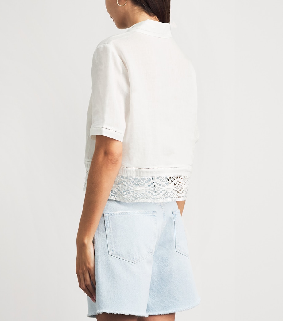 FRAME Womens The Heirloom Shirt White Image 5