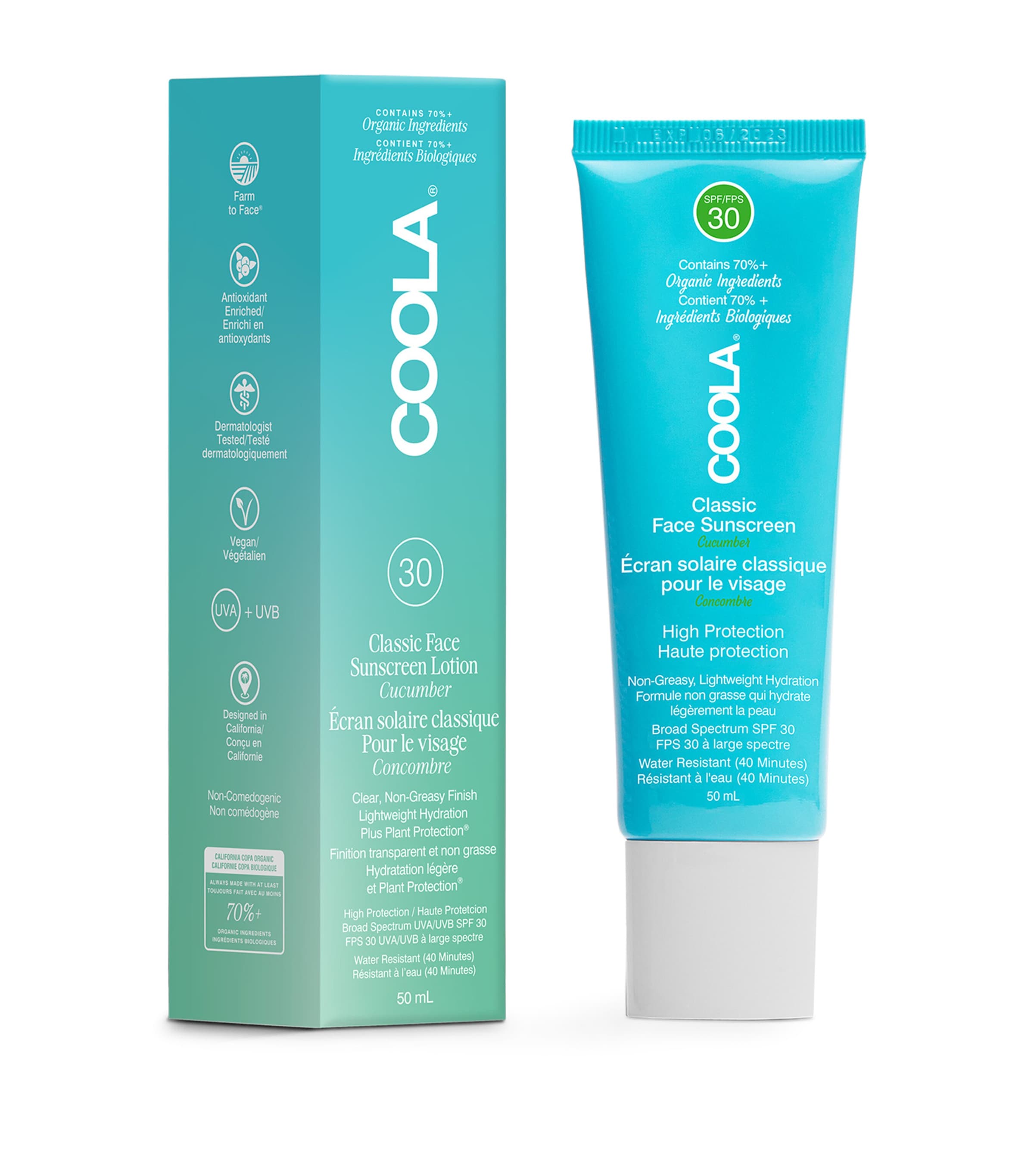 Classic Face Sunscreen SPF 30 (50ml) - Cucumber NO COLOUR Image 2