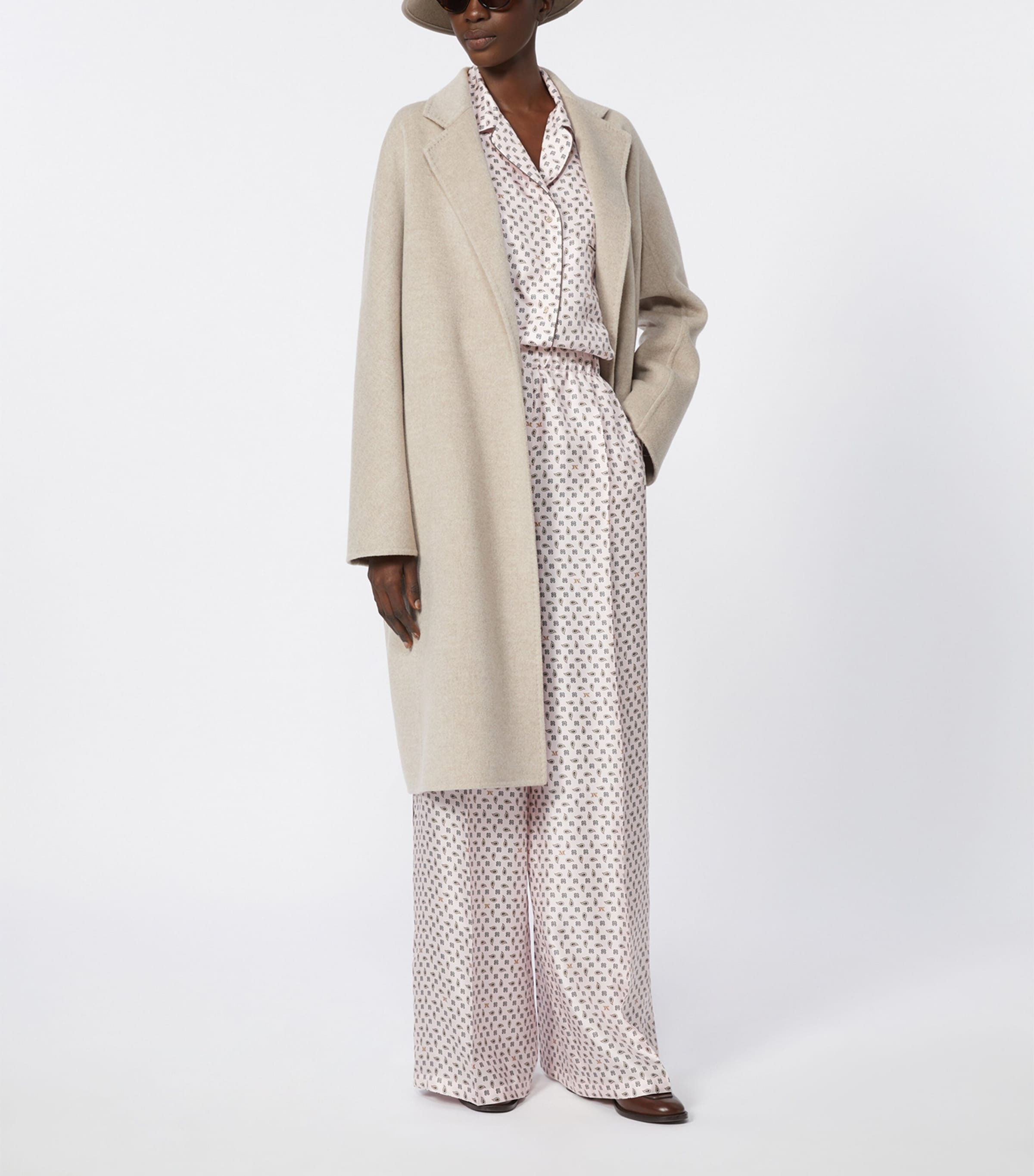 Cashmere Belted Coat SAND Image 3