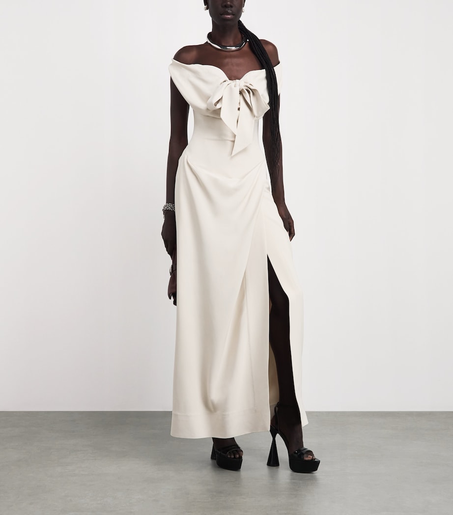 Vivienne Westwood Womens Iwona Corset Gown Limestone Image 2