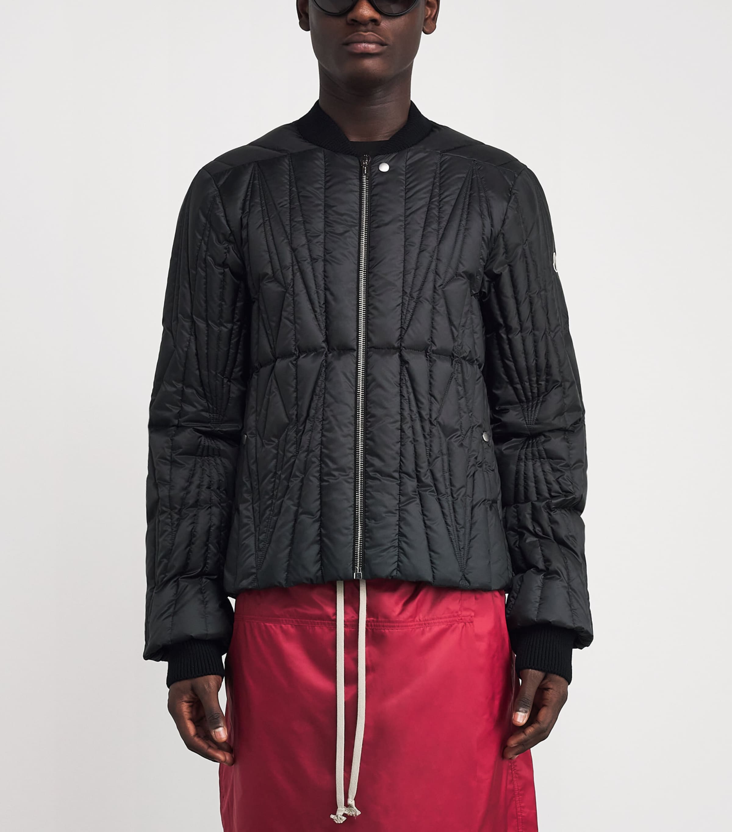 x Moncler Down Geocamo Flight Jacket 999 - BLACK Image 3