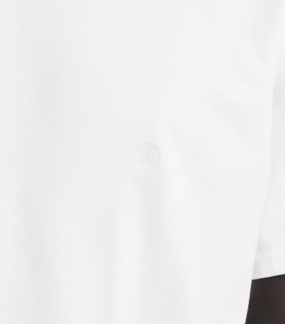 Harrods Mens Cotton Logo T-Shirt White Image 3