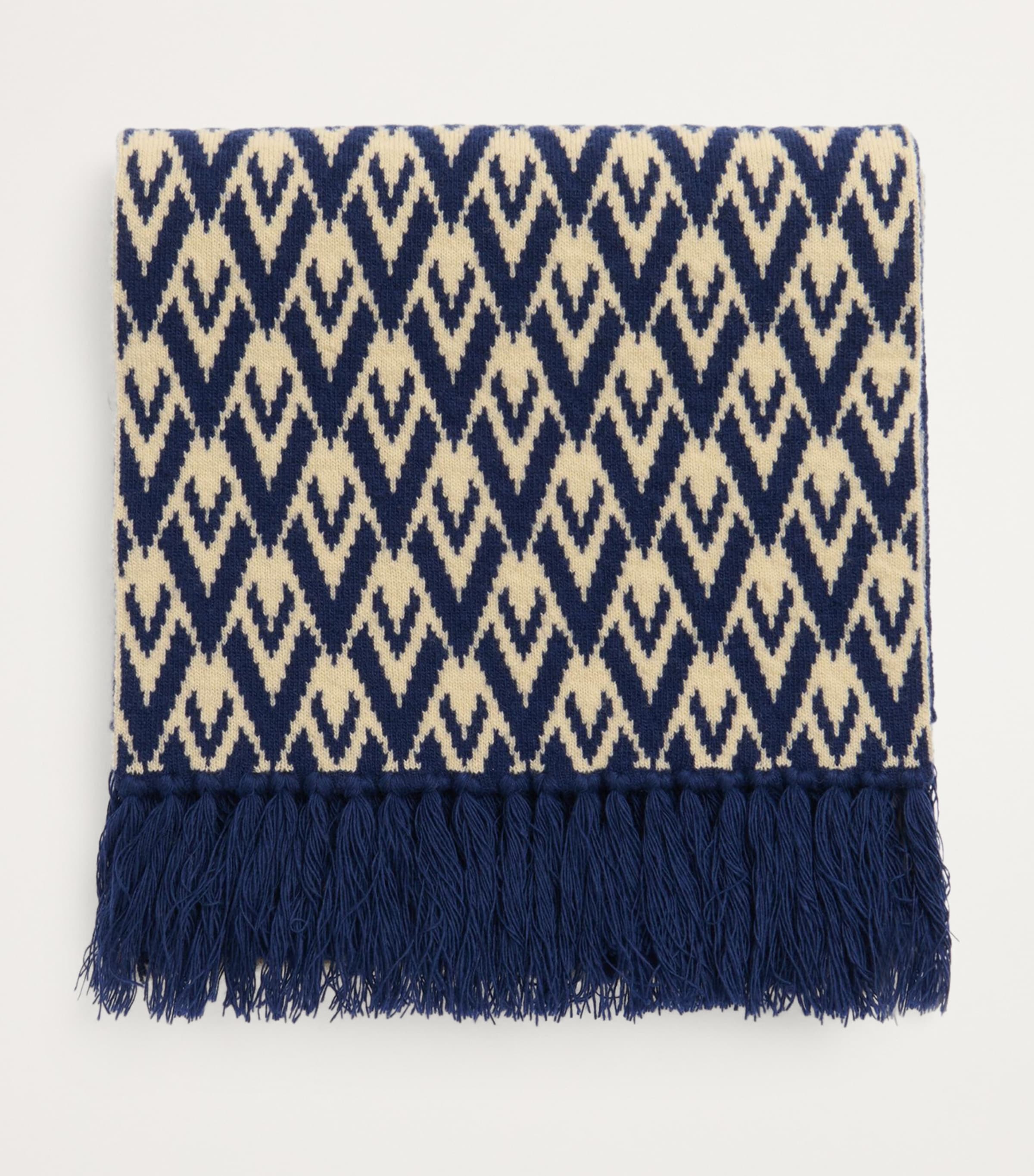 Wool Patterned Scarf RDR Image 2